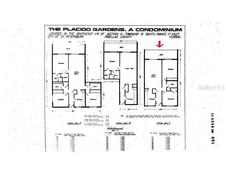 floor plan from the documents - 4435 1ST ST NE #111, ST PETERSBURG