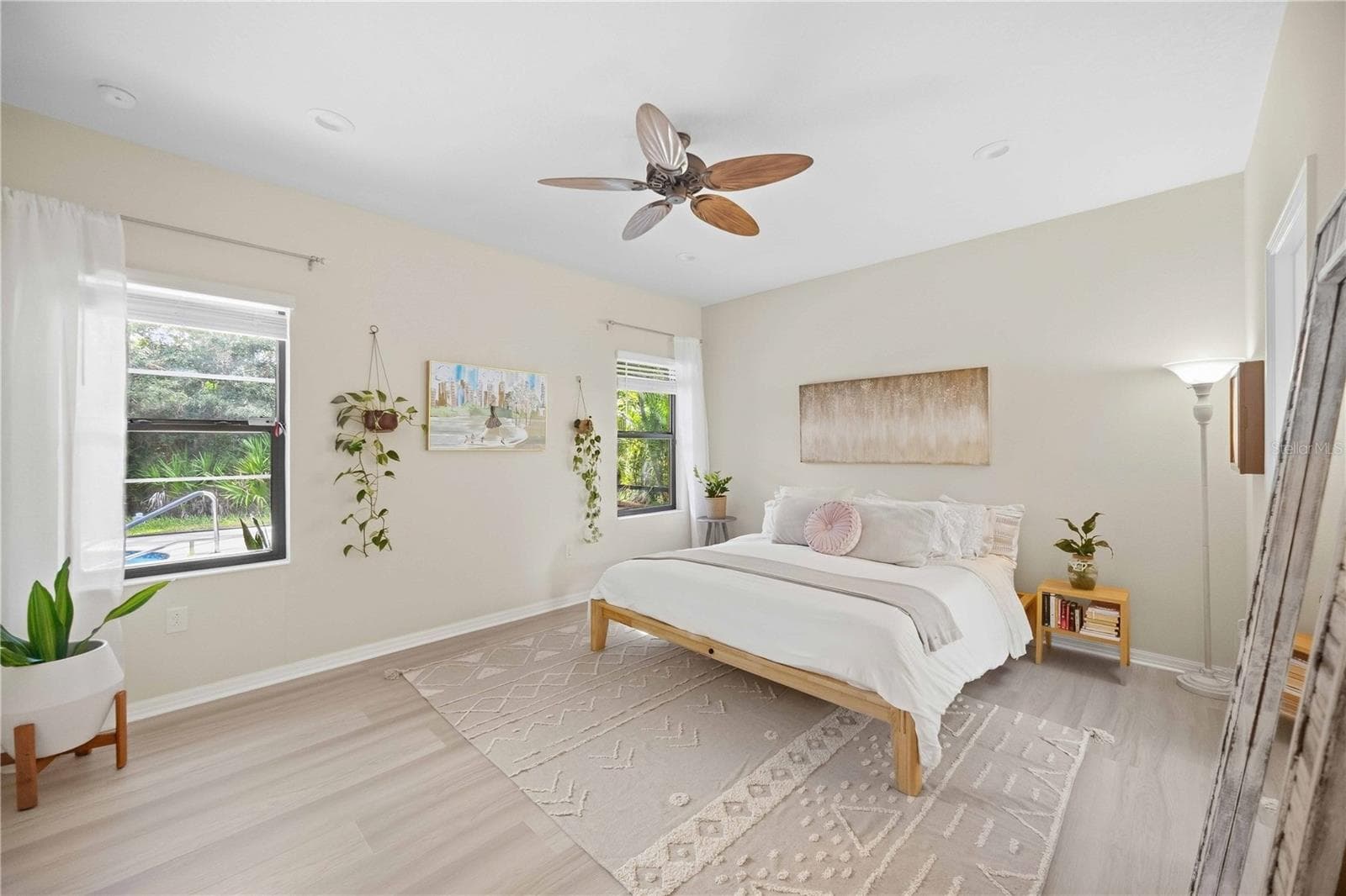 Primary bedroom with LVP flooring - 216 MARCHENO WAY, NORTH VENICE