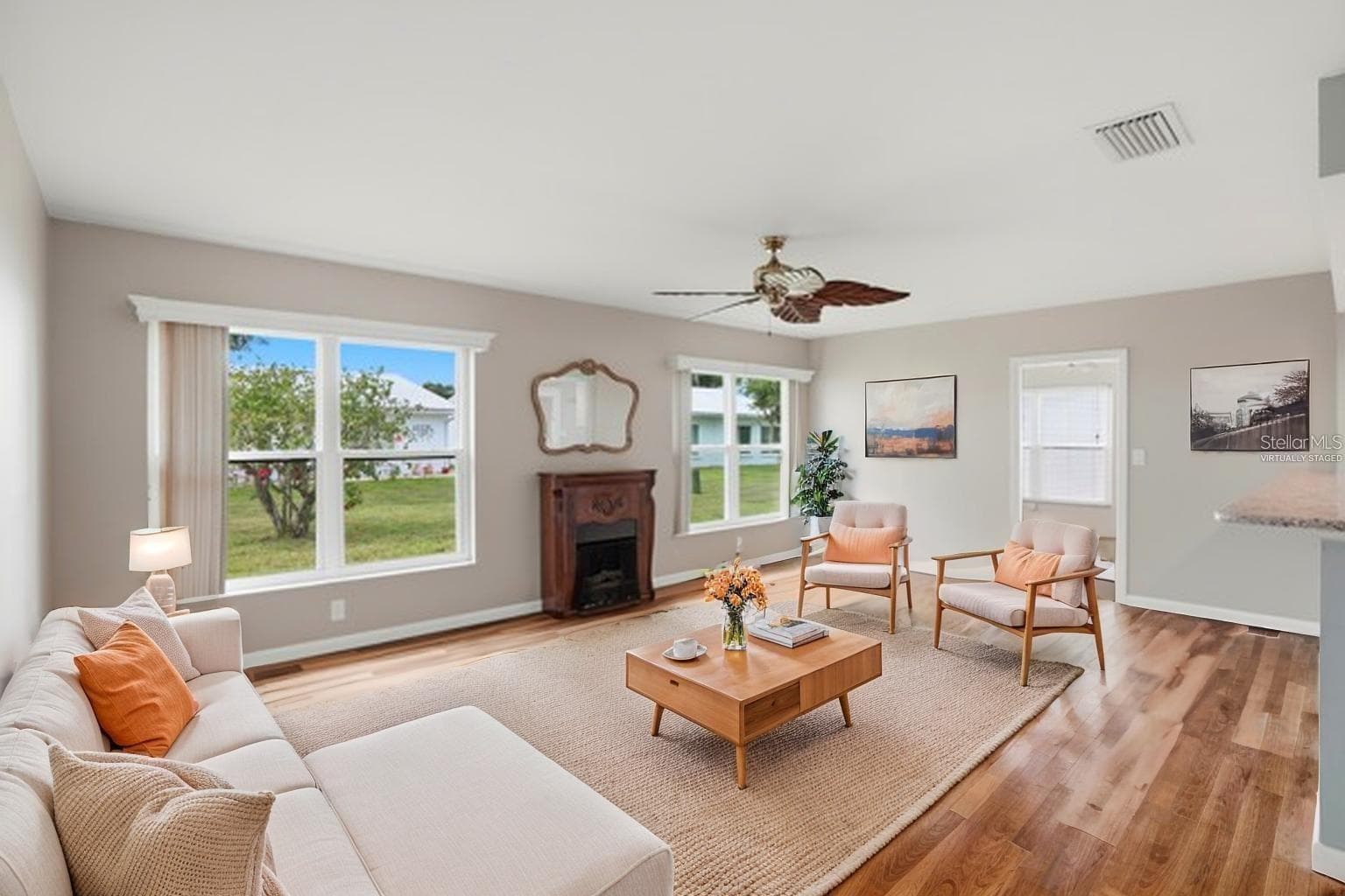 Virtually staged family area. - 3939 90TH TER N, PINELLAS PARK