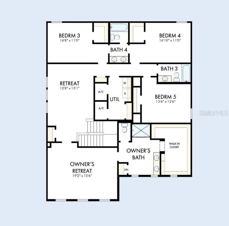 Floor Plan Second Floor - 5677 COOPERS HAWK CT, ST CLOUD
