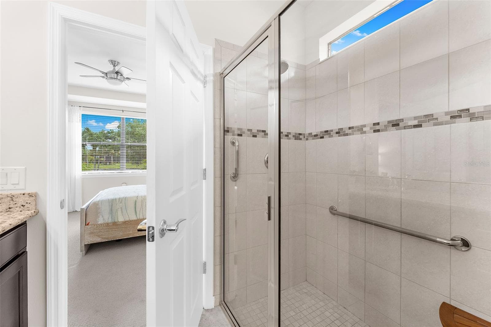 Tiled shower - 13825 KARINA ST, VENICE