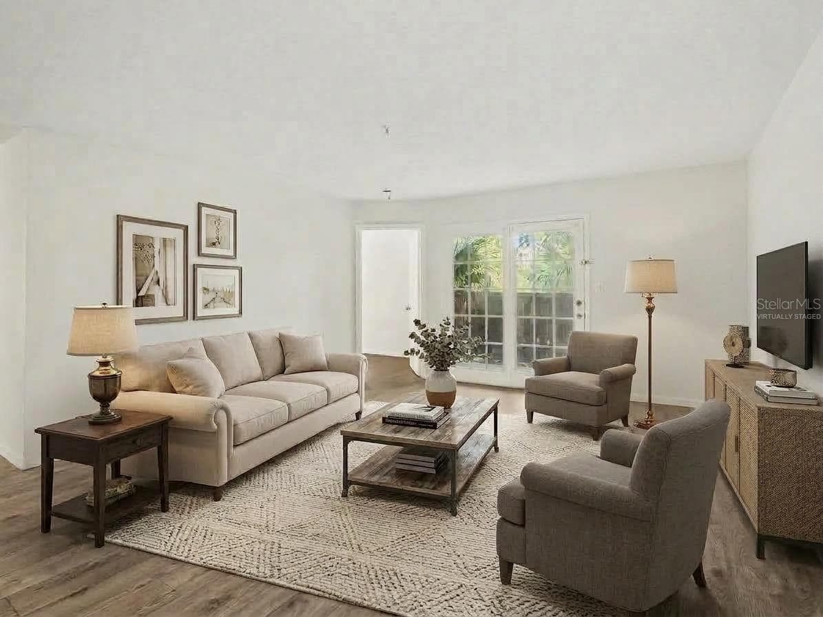 Virtually Staged- Living Room - 199 AFTON SQ #108, ALTAMONTE SPRINGS
