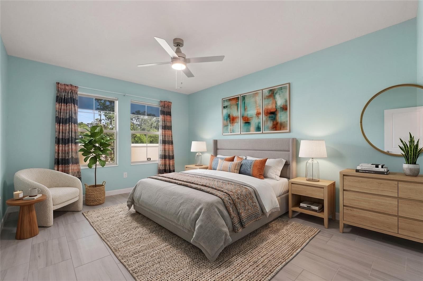 Virtually Staged Primary Bedroom - 31310 CABANA RYE AVE, SAN ANTONIO