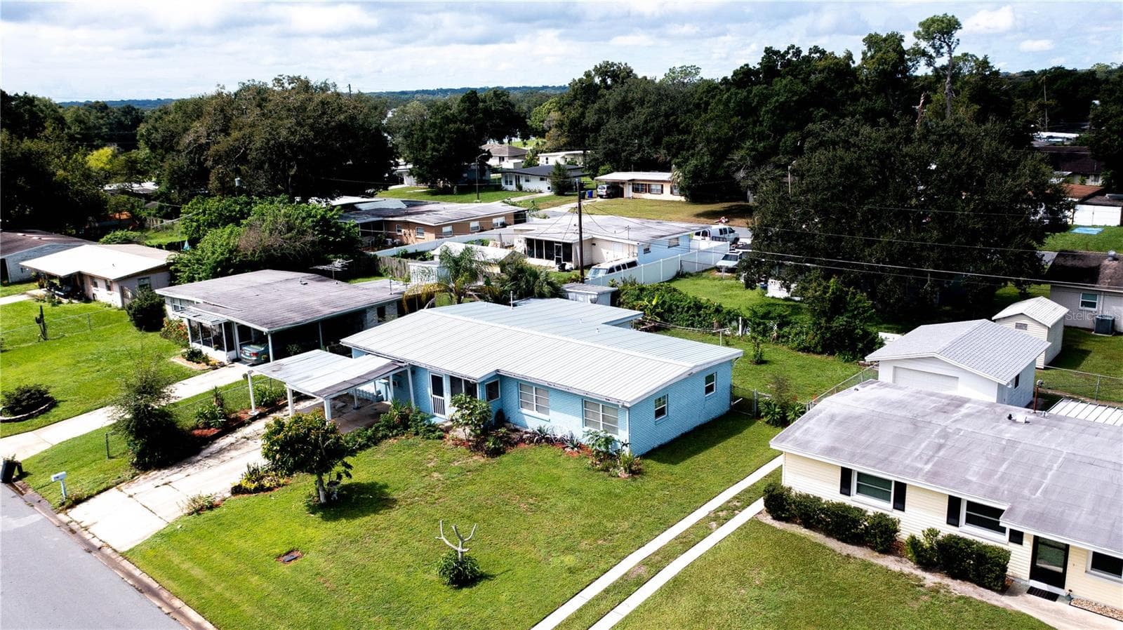 Front aerial - 3003 DREWERY AVE, LAKELAND