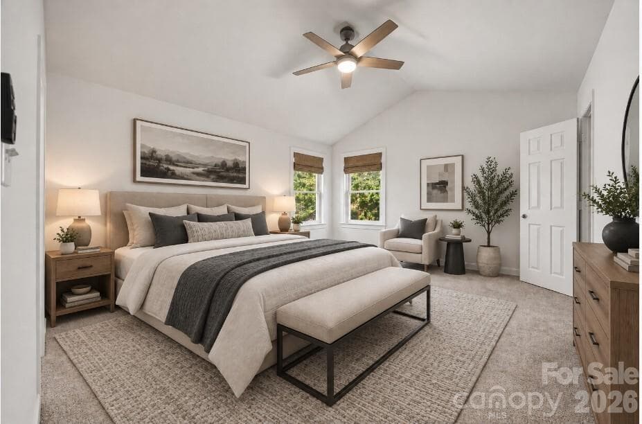 Primary Bedroom - Virtual Staging - 1167 Ebinport Road, Rock Hill
