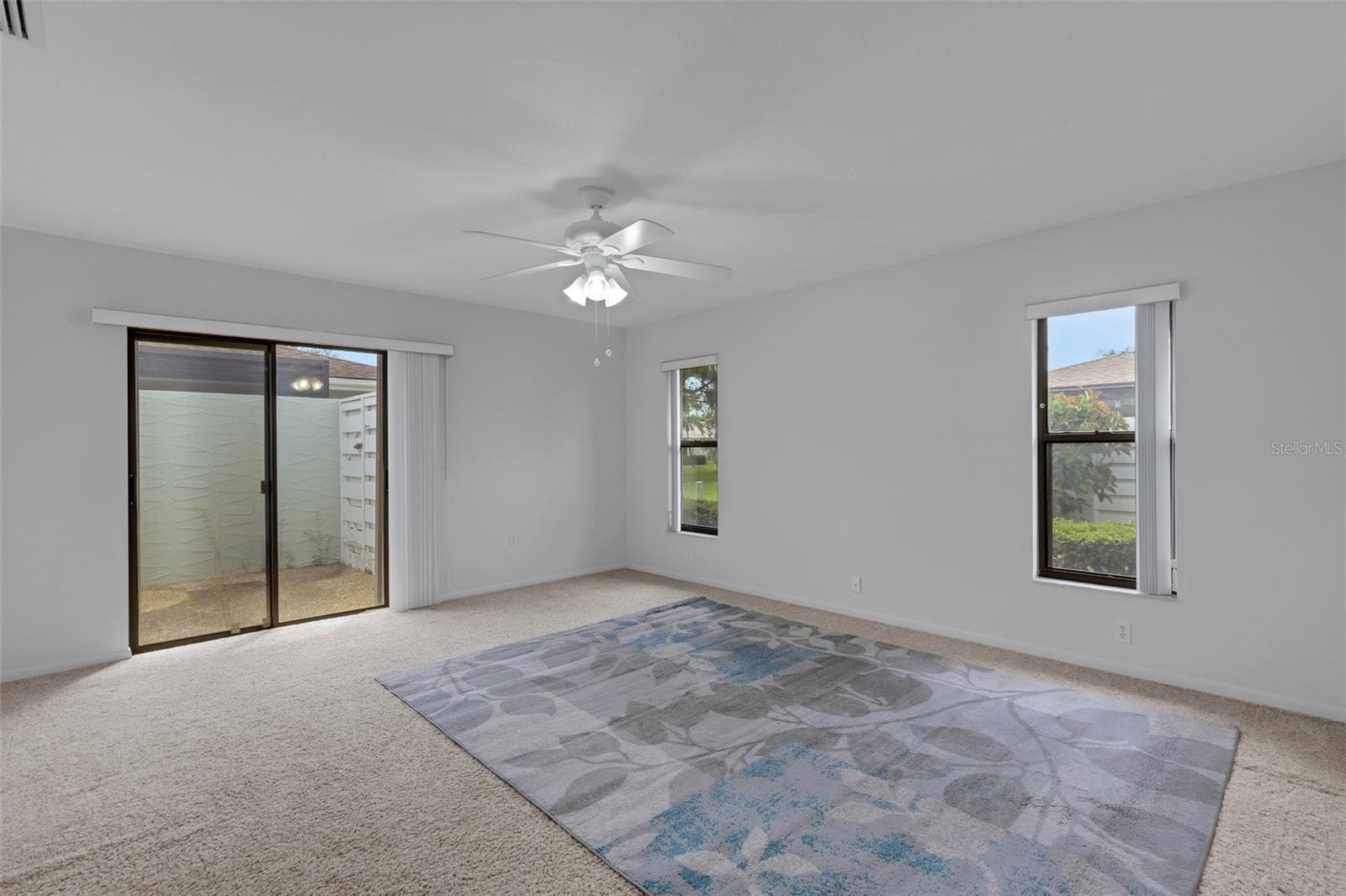 Primary Bedroom - Sliders to Courtyard Lanai - 4465 ATWOOD CAY CIR #12, SARASOTA