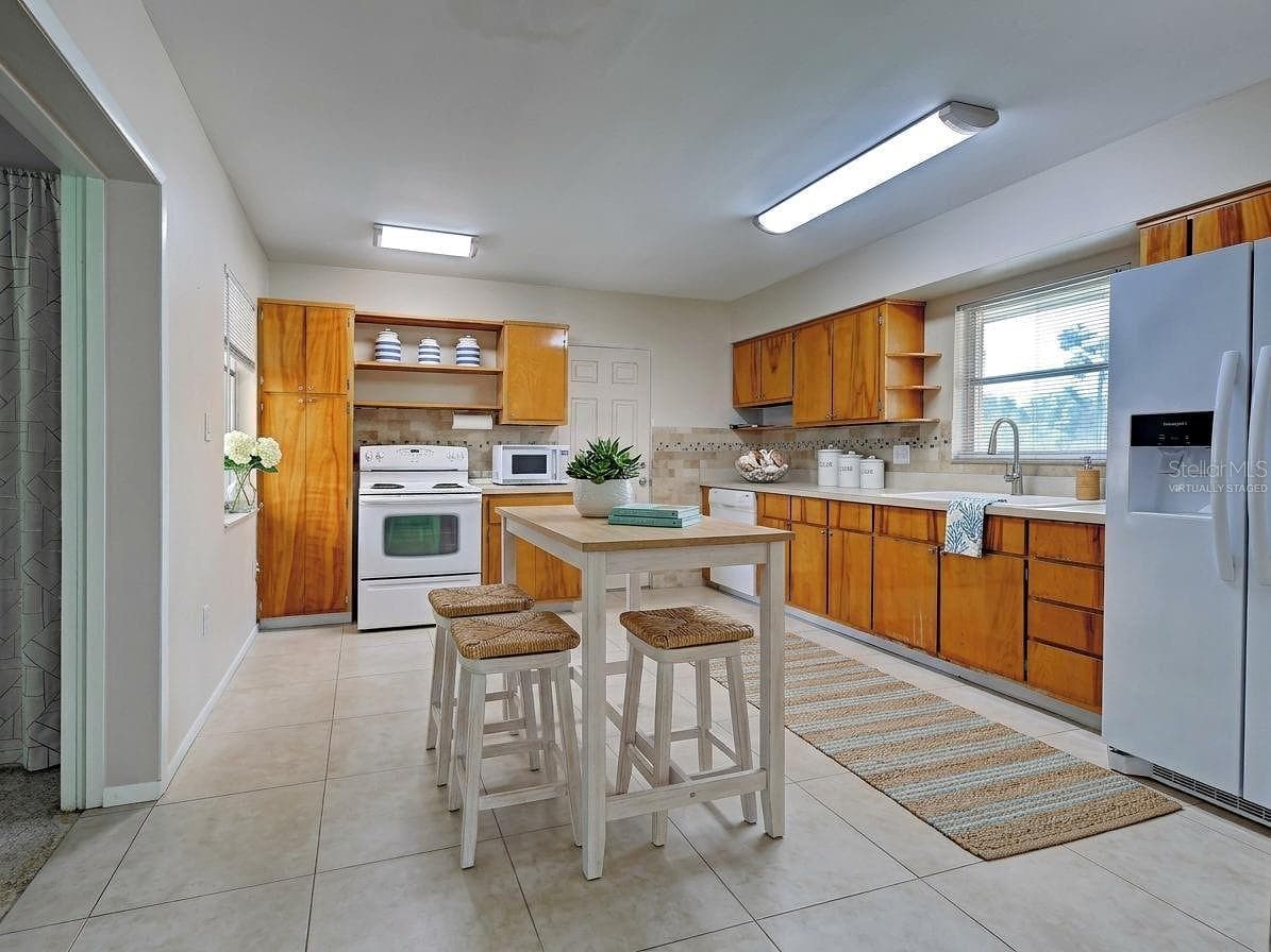 Virtually Staged Kitchen - 22542 ELMIRA BLVD, PORT CHARLOTTE
