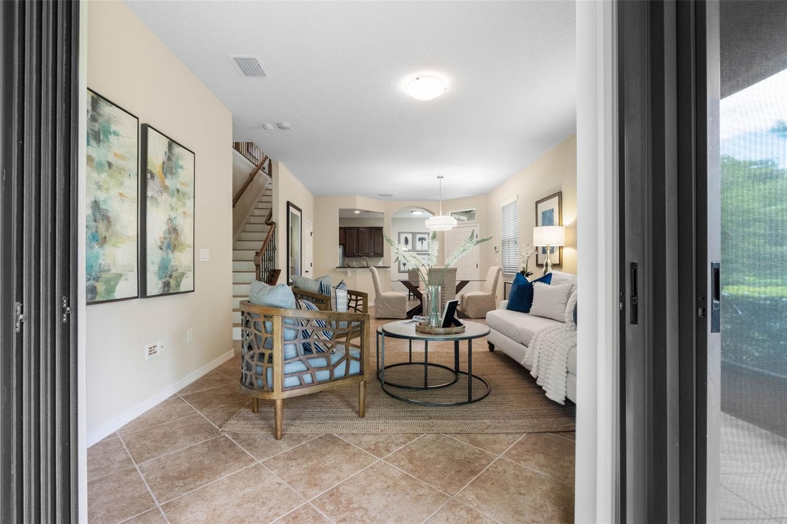 View from exterior screened patio - 7949 TASSO CT, SEMINOLE