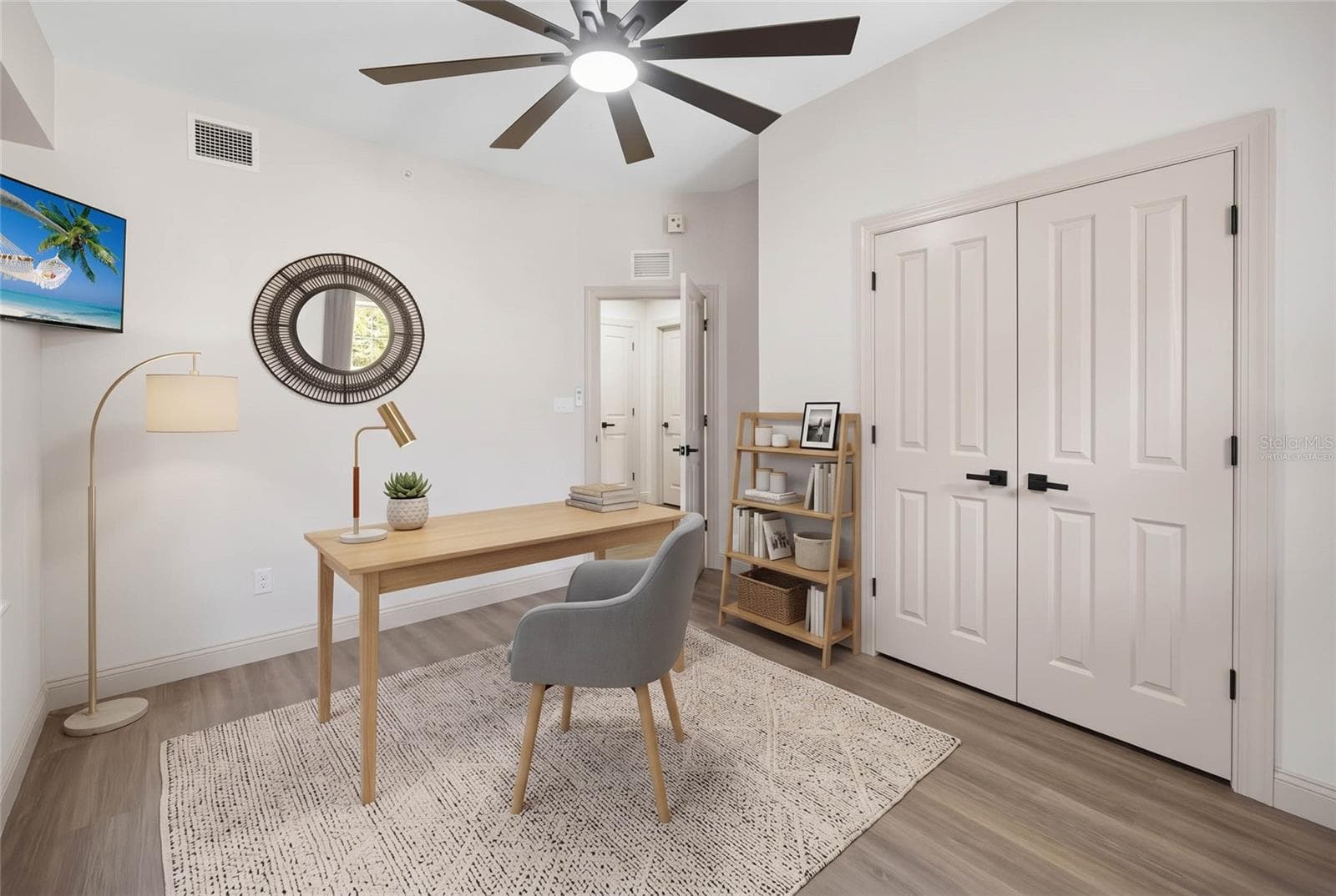 Virtually Staged Bedroom 3 - 7655 HERITAGE CROSSING WAY #102, KISSIMMEE