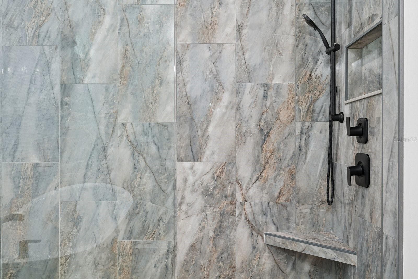 Primary Bath Shower - 1003 KINGS WAY LN, TARPON SPRINGS