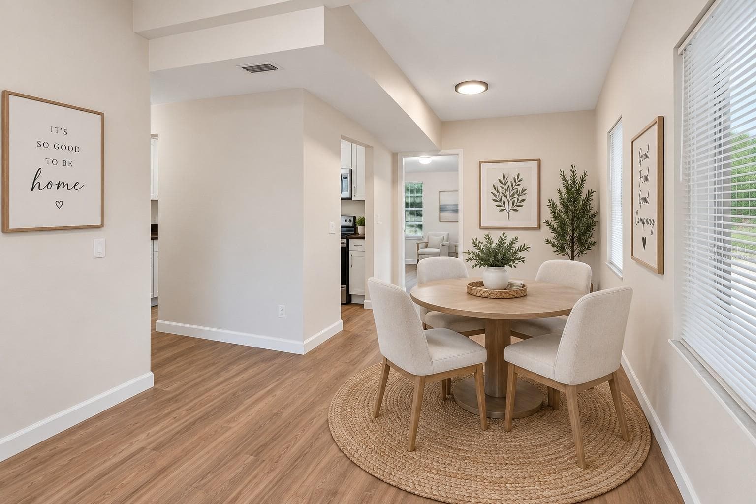 Virtually Staged Dining Area - 928 VIVIAN TER, DELTONA