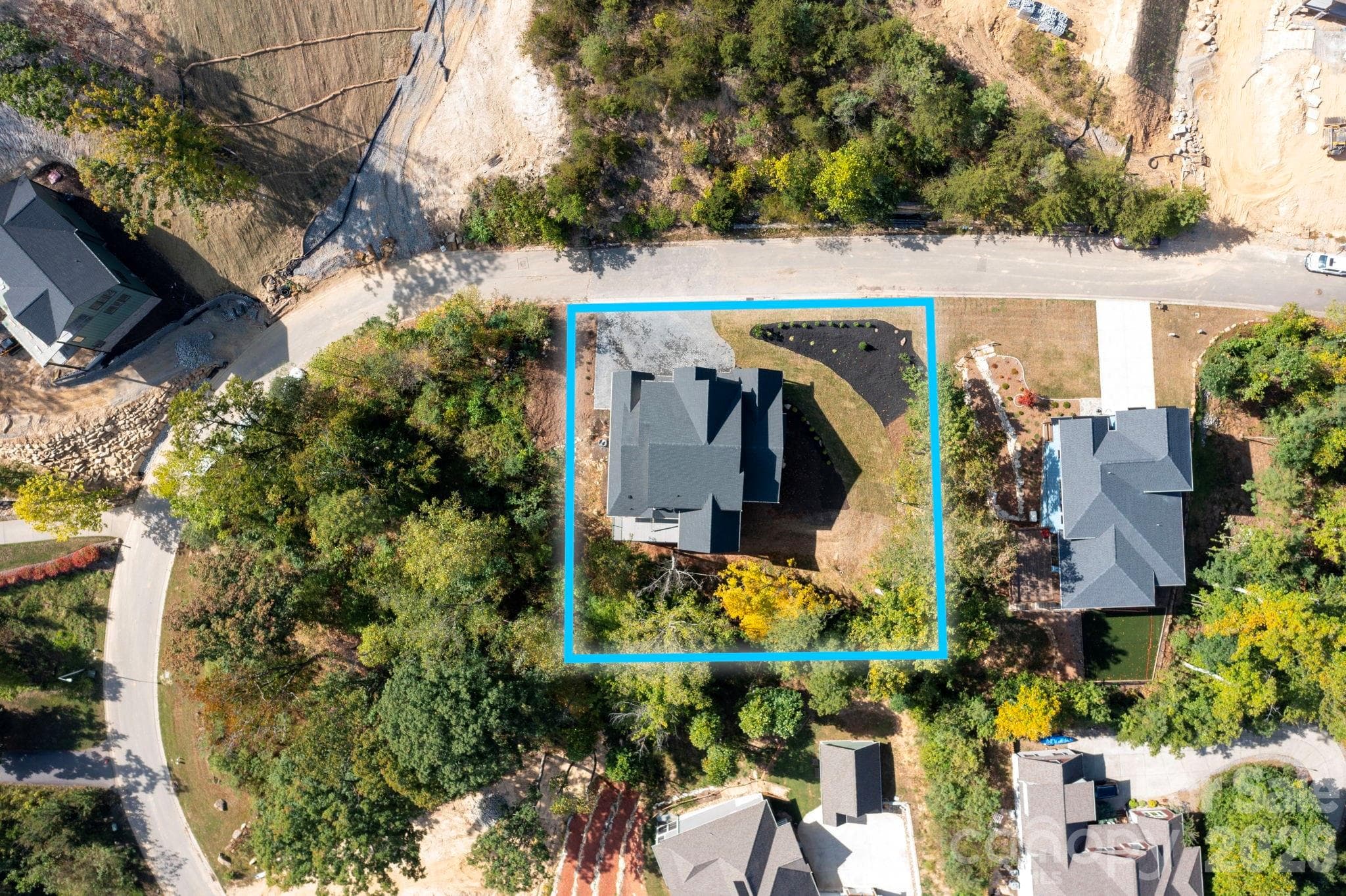 Approximate boundary lines - 77 Camsyn Drive, Weaverville