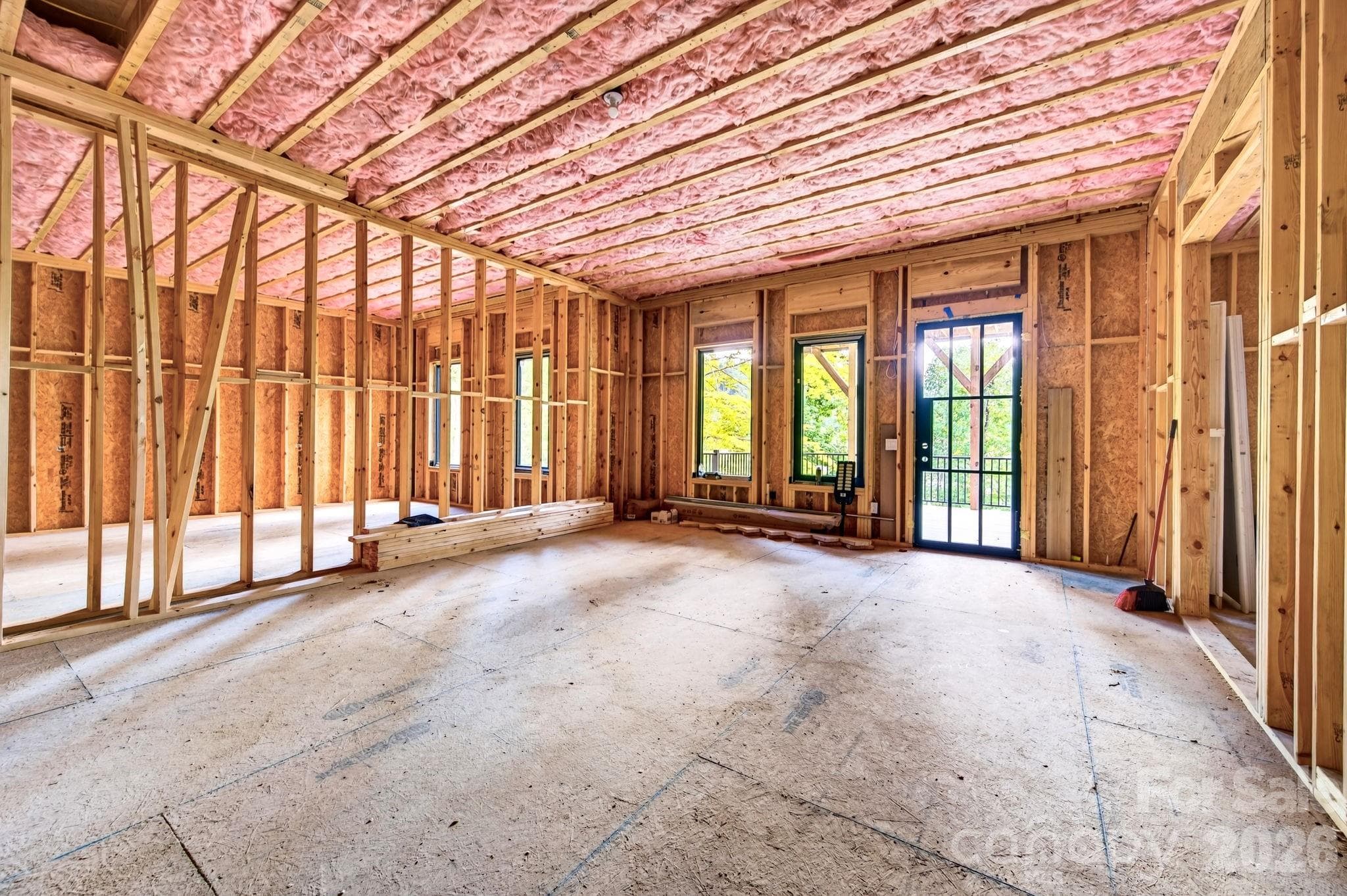 Unfinished lower level - 77 Camsyn Drive, Weaverville