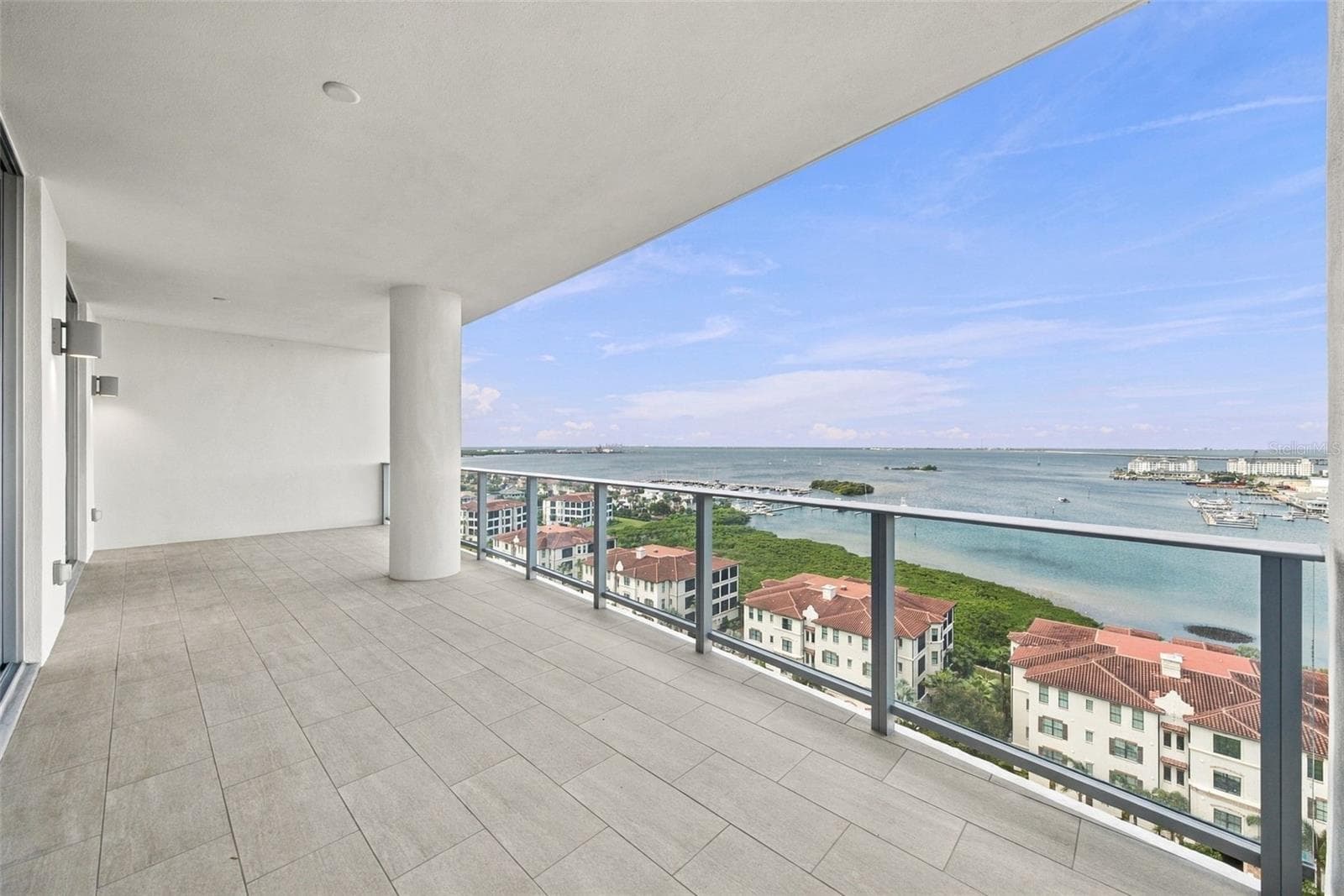 Balcony Facing West: 32' - 4" x 10'-4" - 5713 BOWEN DANIEL DR #1504, TAMPA