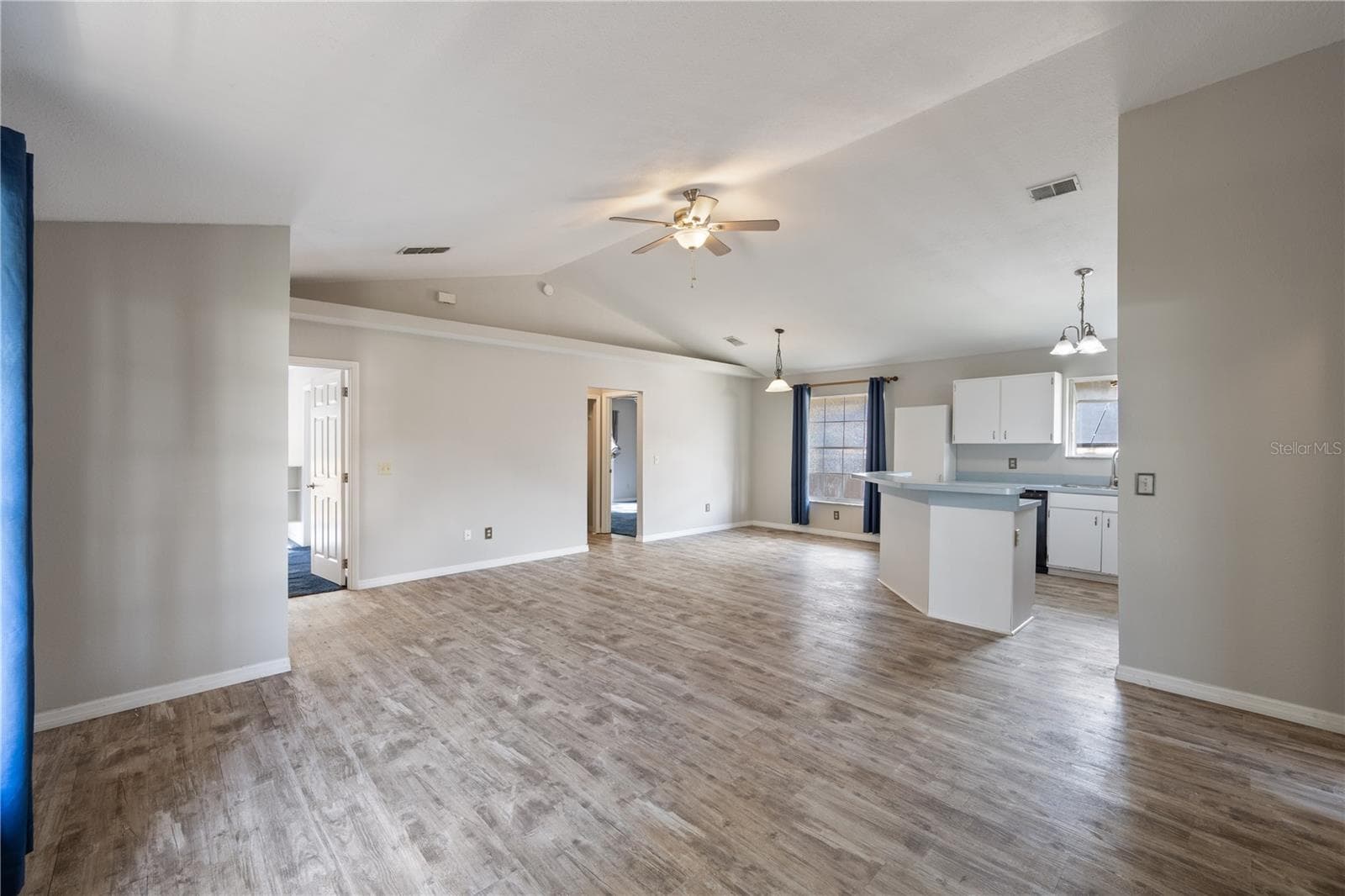 Kitchen, Living, Dining Room Combo - 9848 PINEY POINT CIR, ORLANDO