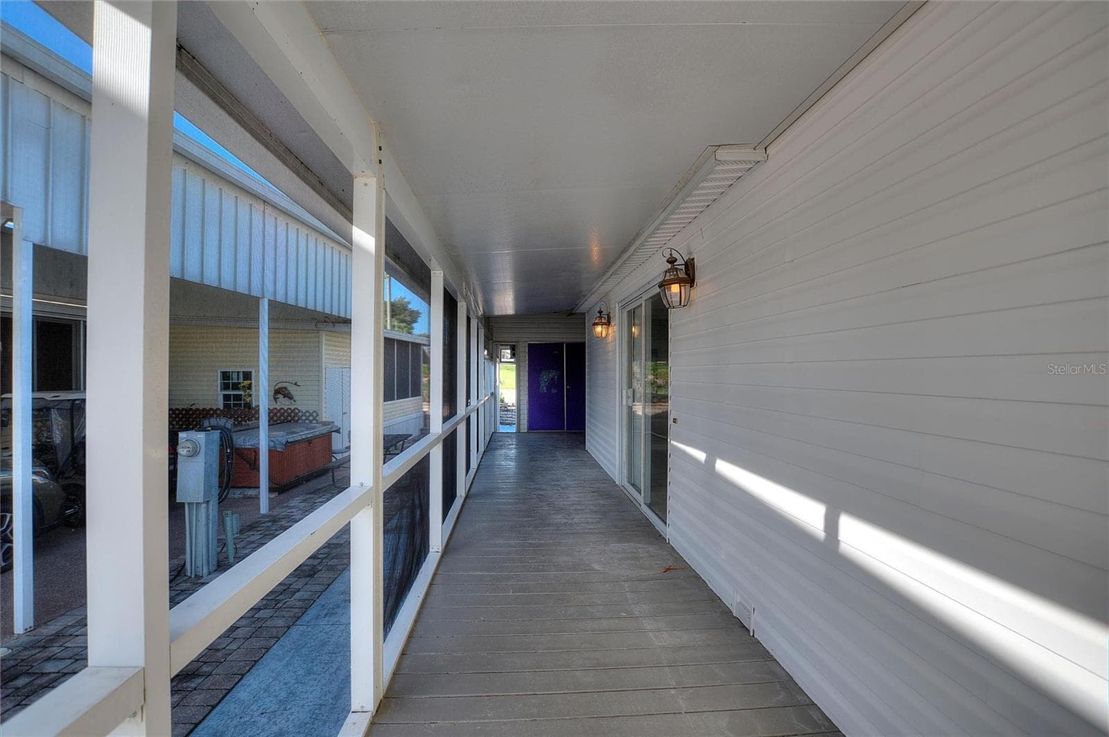 Covered porch and walkway to the shed - 439 PAR PINES BLVD, DAVENPORT