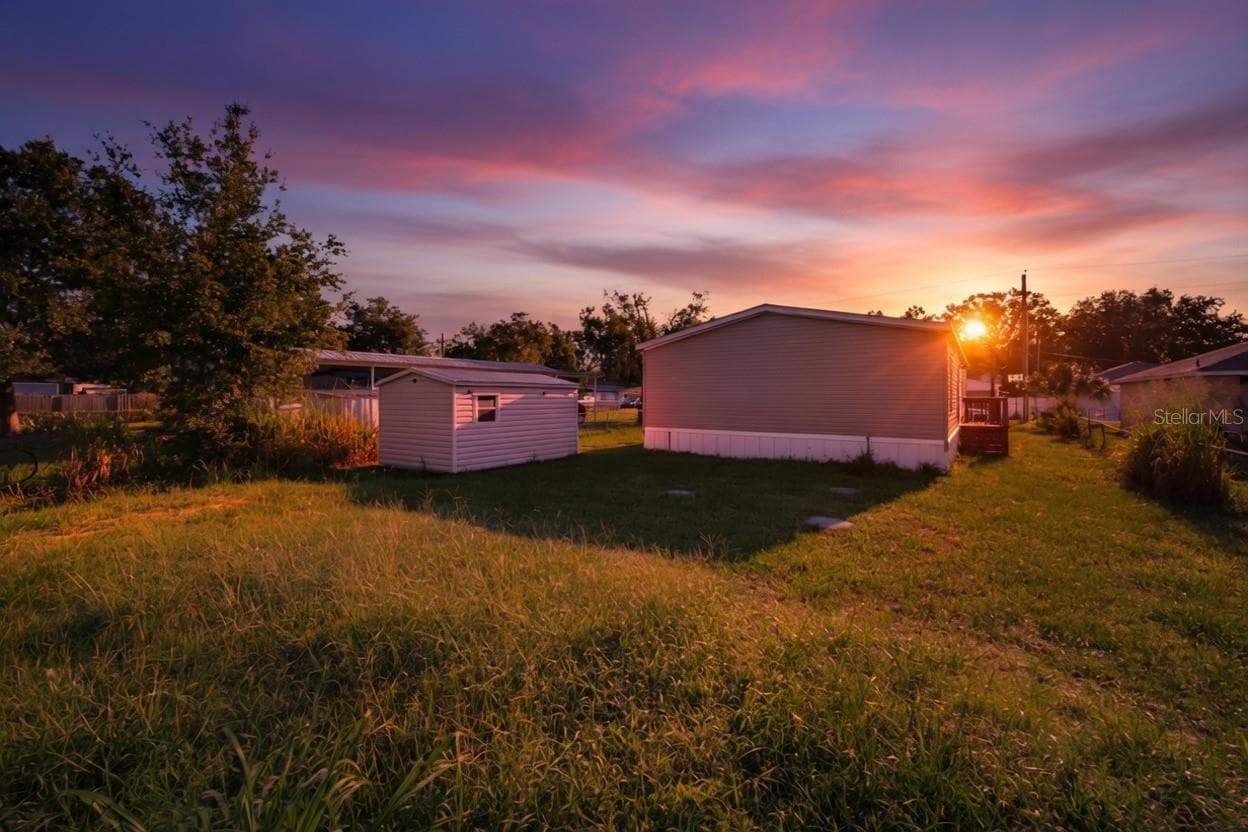 Rear of the Home Twilight - 1123 S TERRY AVE, LAKELAND