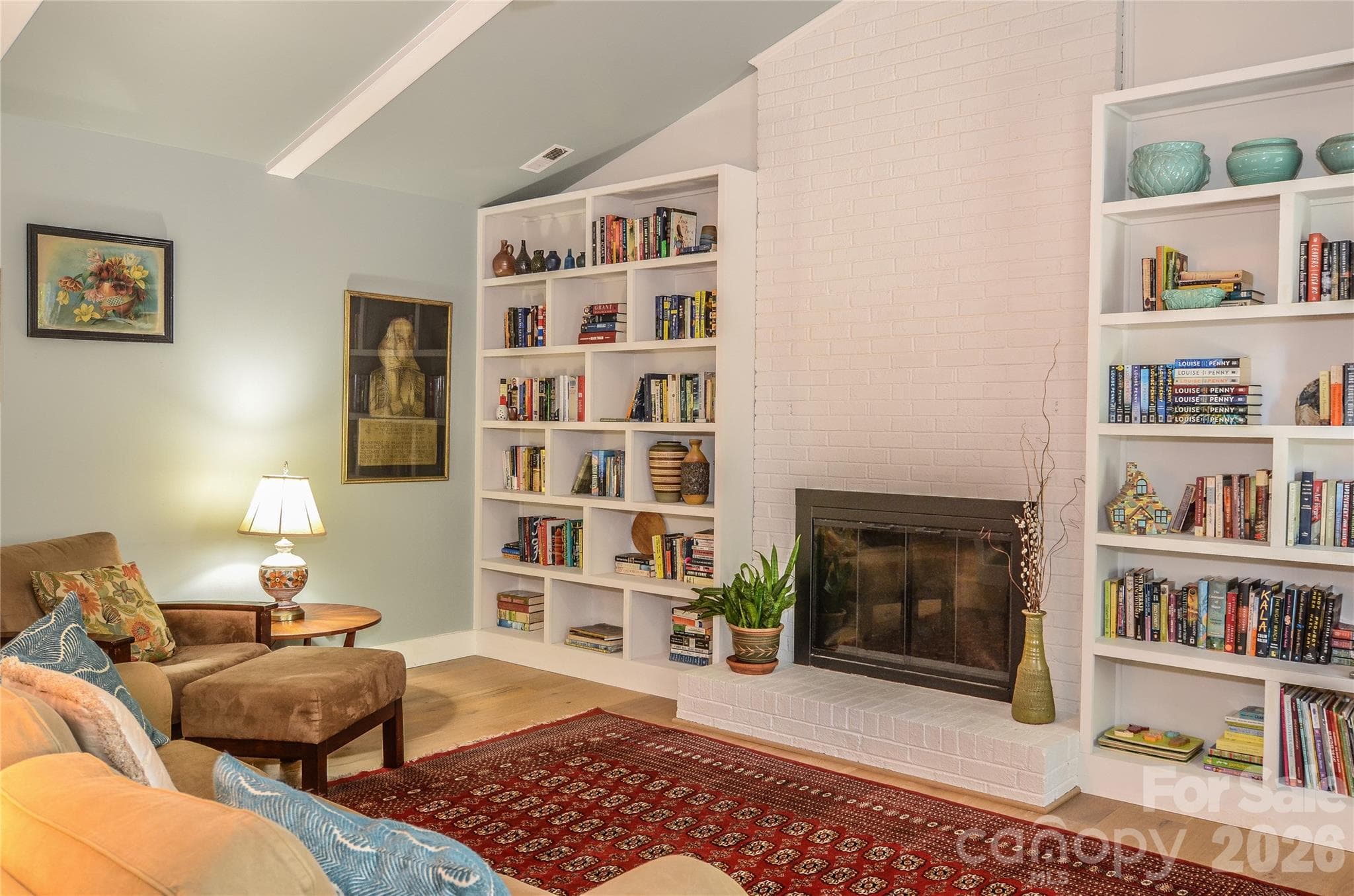 Library with Custom Floor-to-Ceiling Shelving - 500 Laurel Fork Drive, Matthews