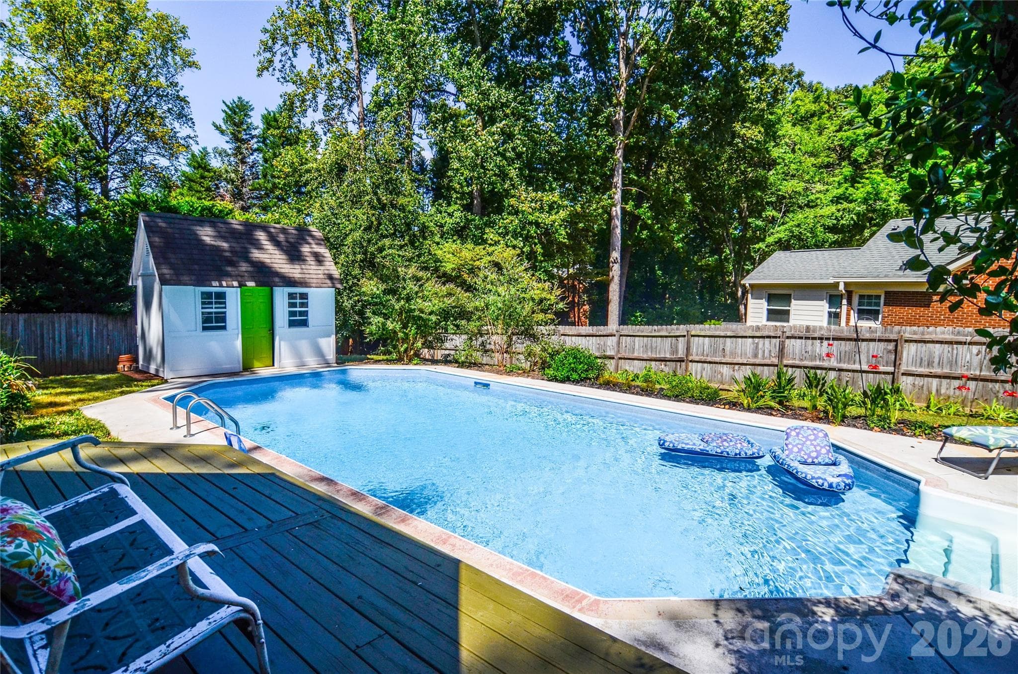 Pool and Large Back Yard - 500 Laurel Fork Drive, Matthews