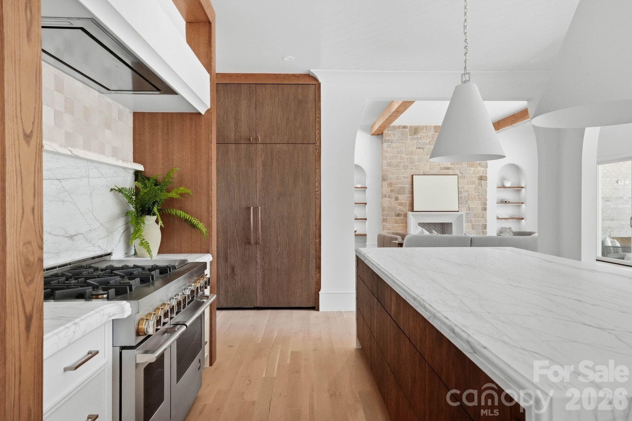 60" Fridge, marble counter tops - 110 Hunter Lane, Charlotte