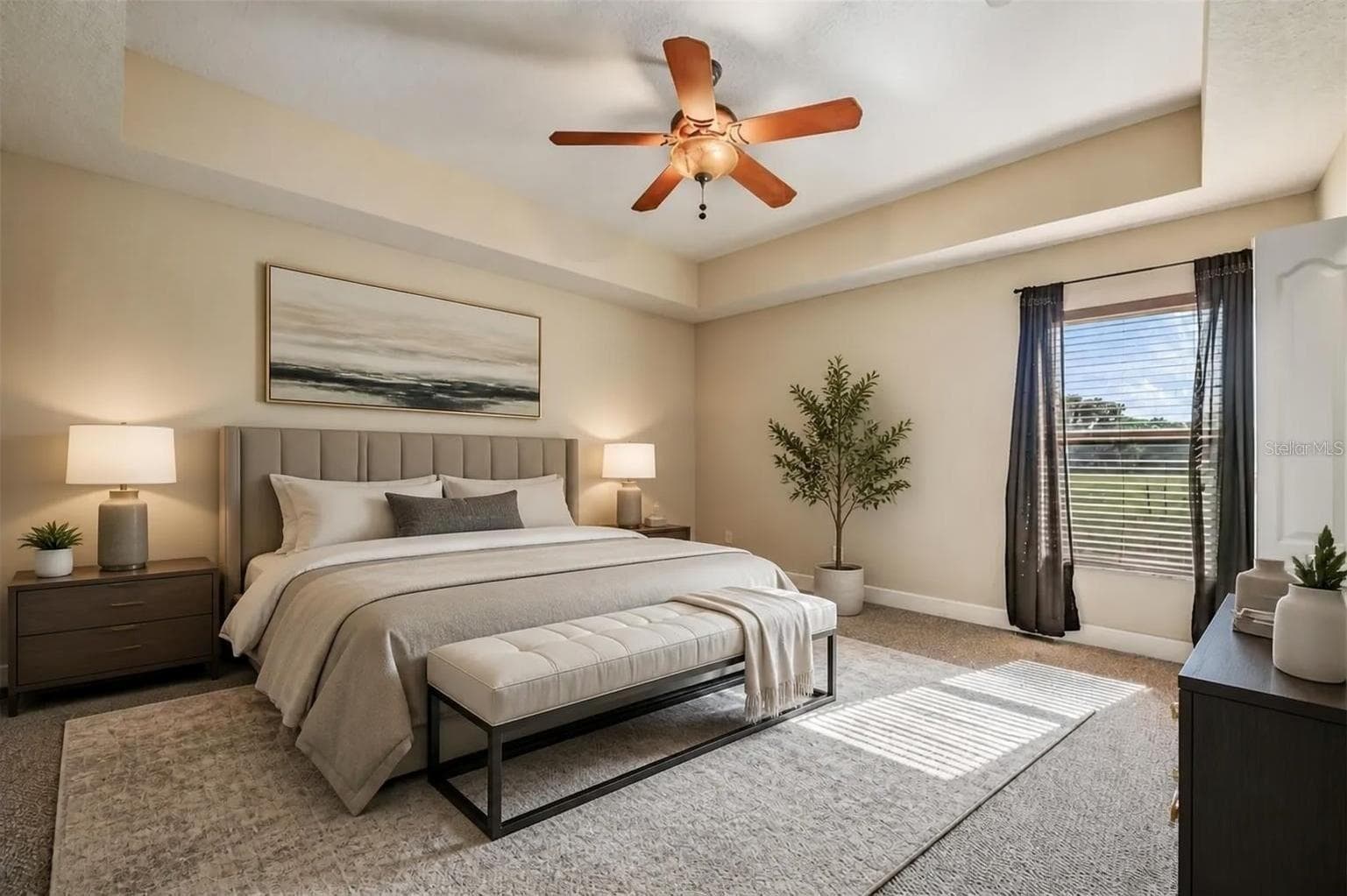 staged primary bedroom - 17216 ALDERMAN TURNER RD, WIMAUMA