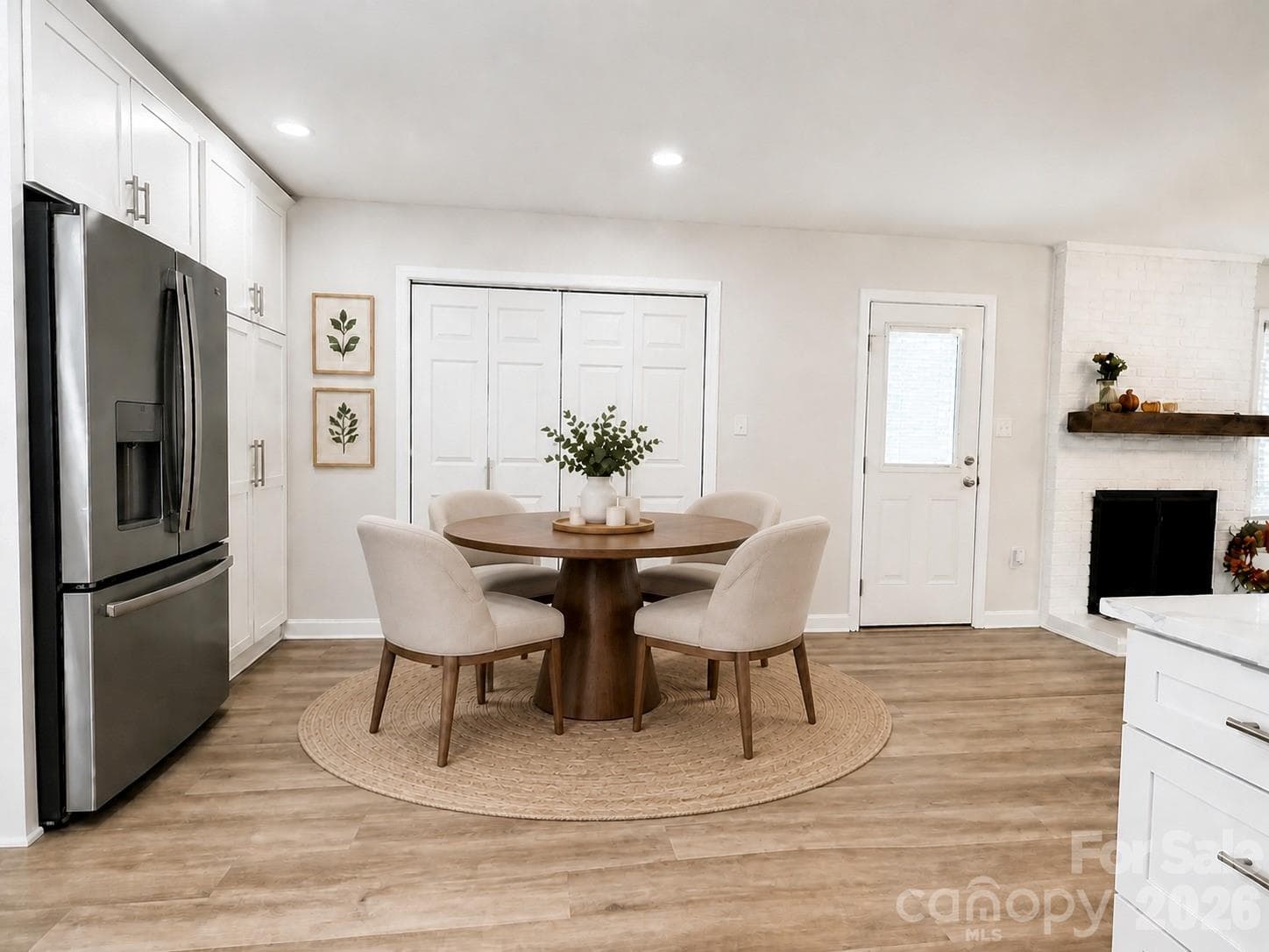 “Image virtually staged for visualization.” Eat In Kitchen - 2041 Glouchester Circle, Charlotte
