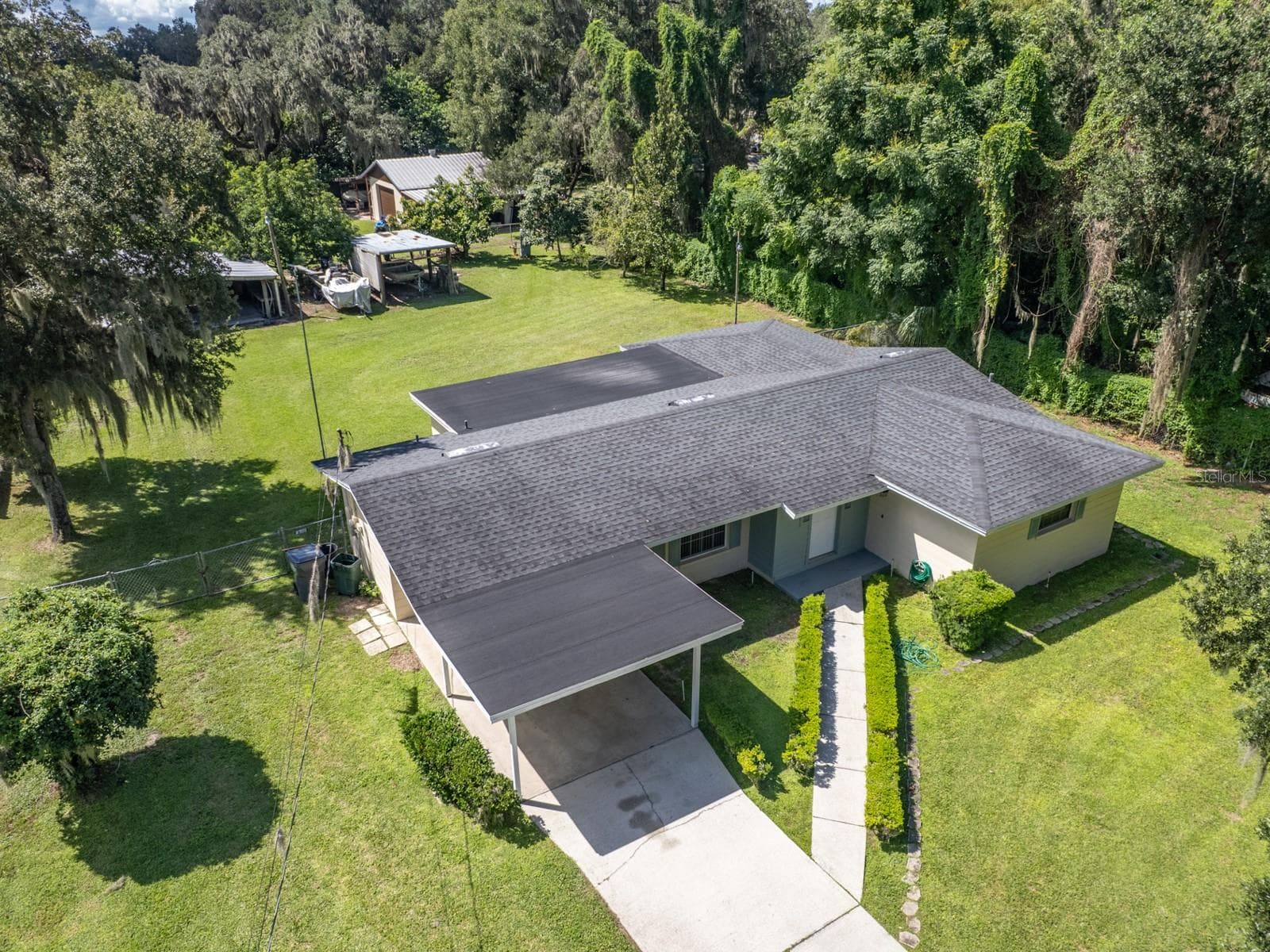 Aerial view. - 3625 E GANDY RD, BARTOW