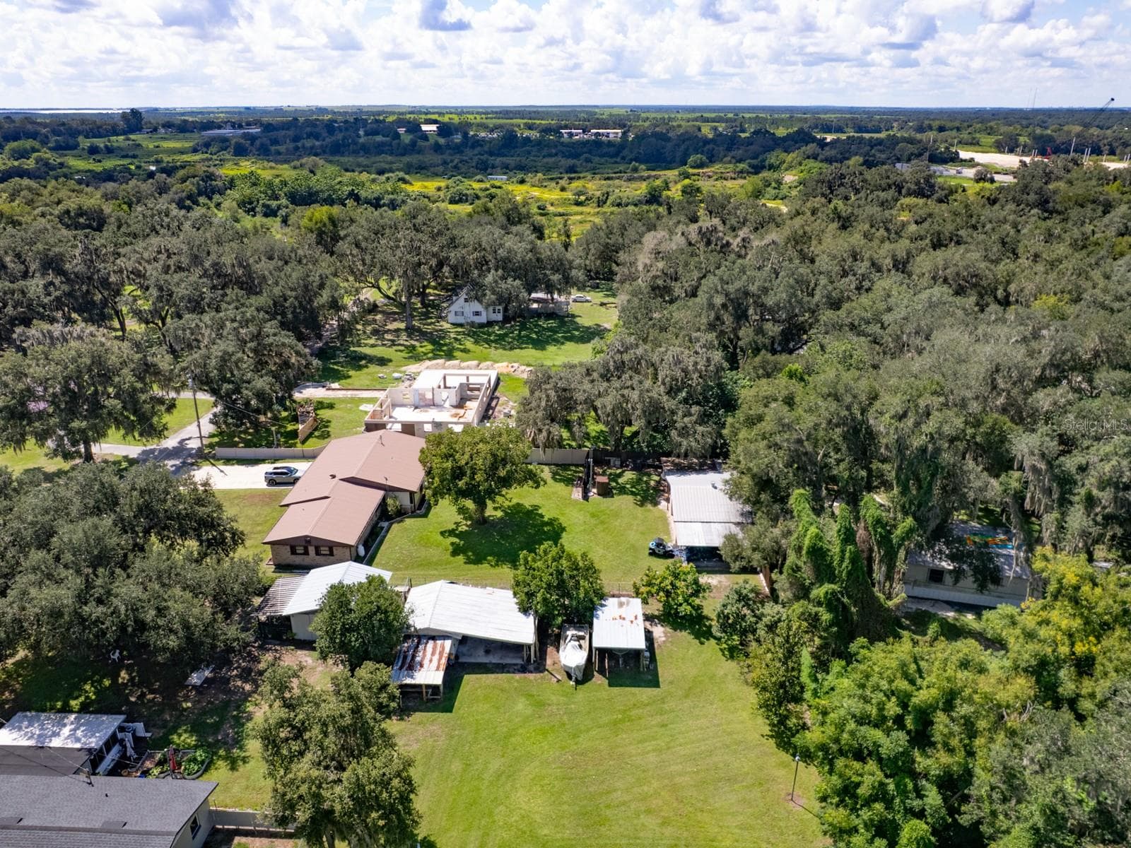 Aerial view. - 3625 E GANDY RD, BARTOW