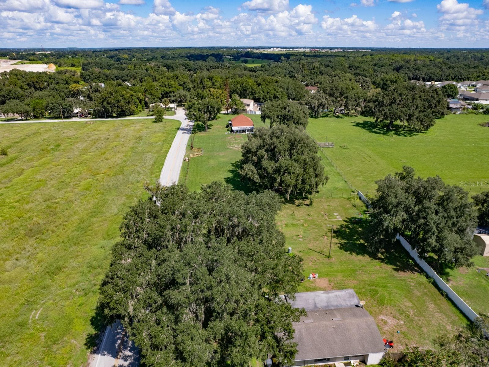Aerial view. - 3625 E GANDY RD, BARTOW