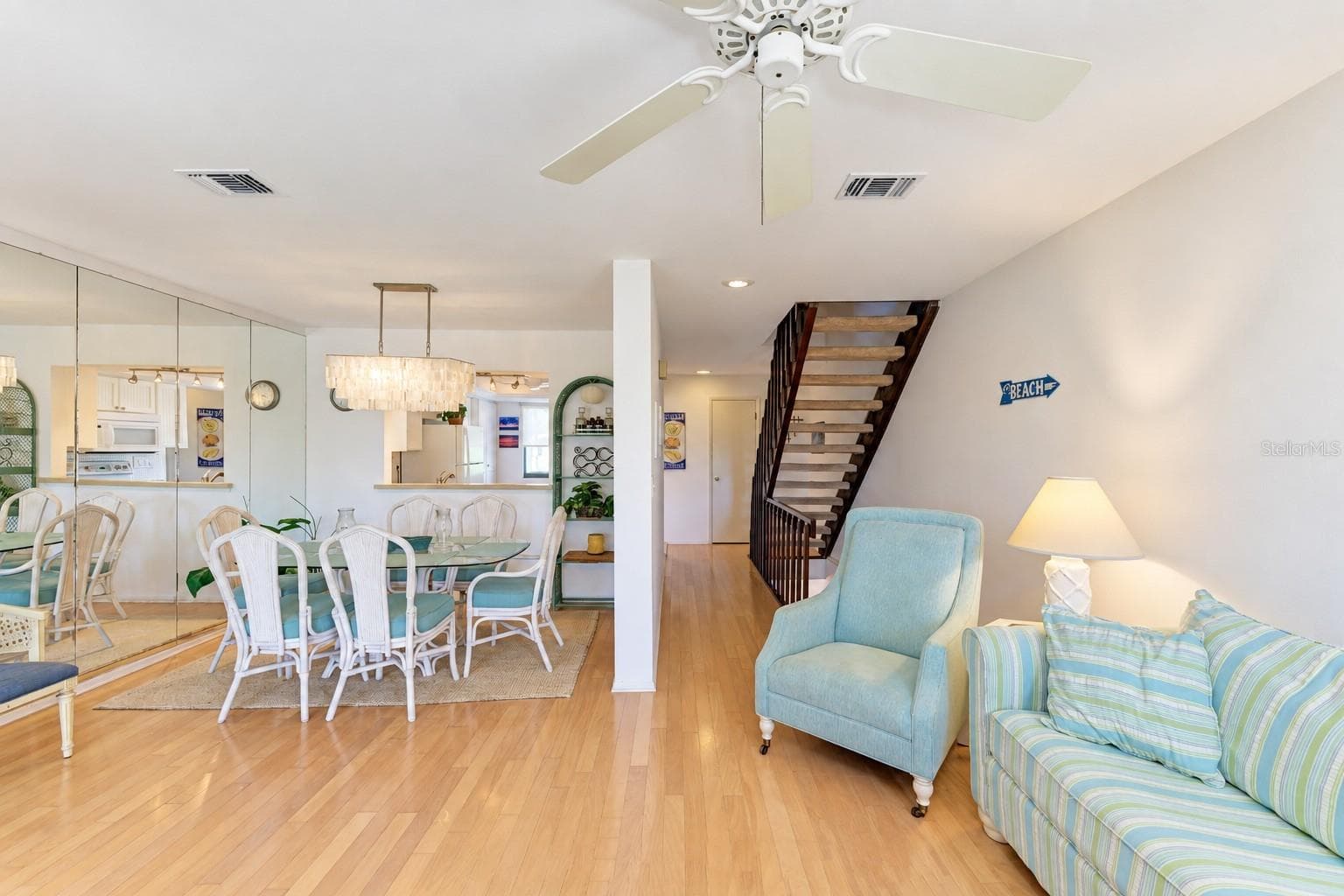 living and dining - 6840 MIDNIGHT PASS RD, SARASOTA