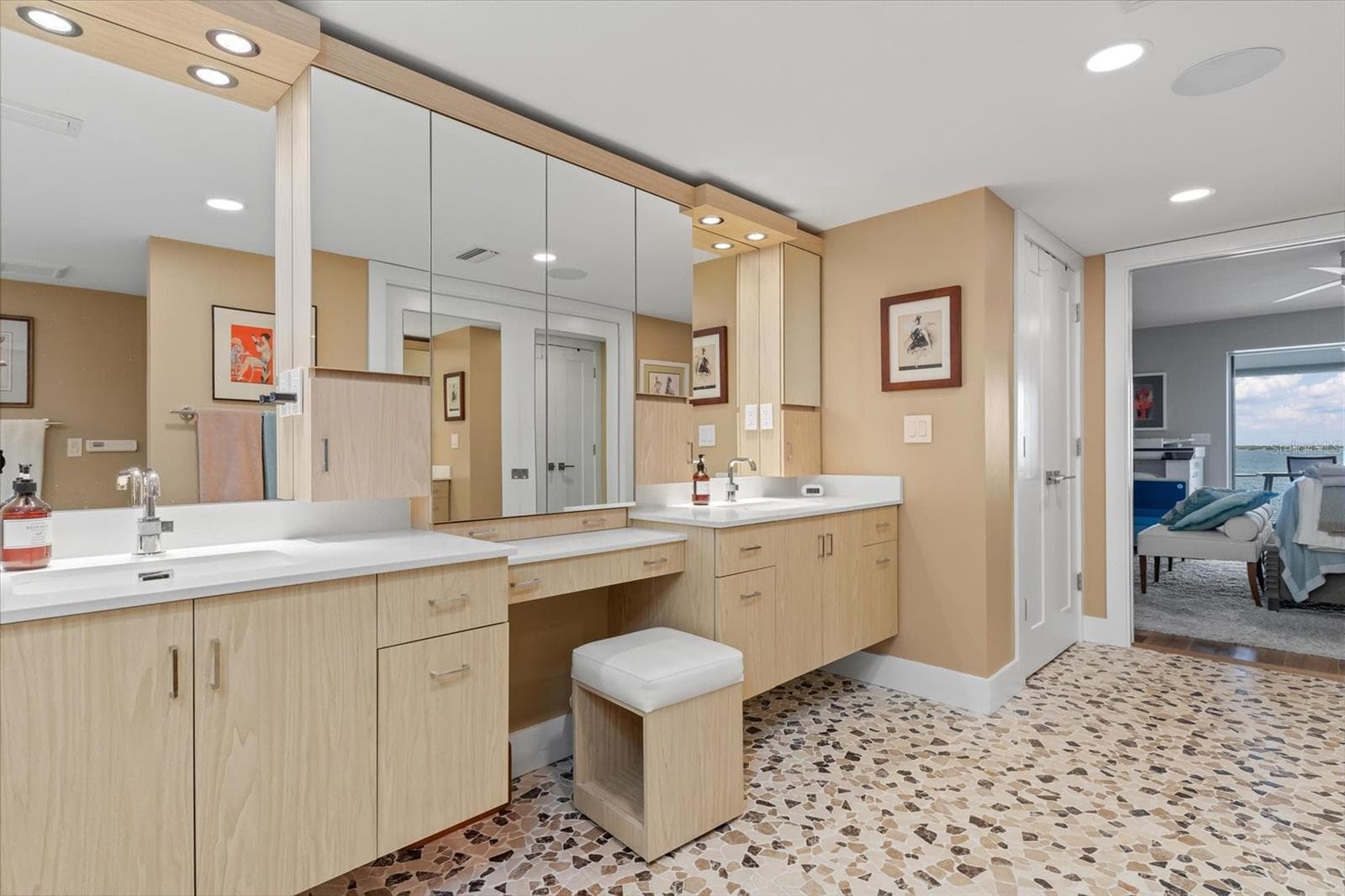 Walk in closet across from vanities - 1600 W MARION AVE #224, PUNTA GORDA
