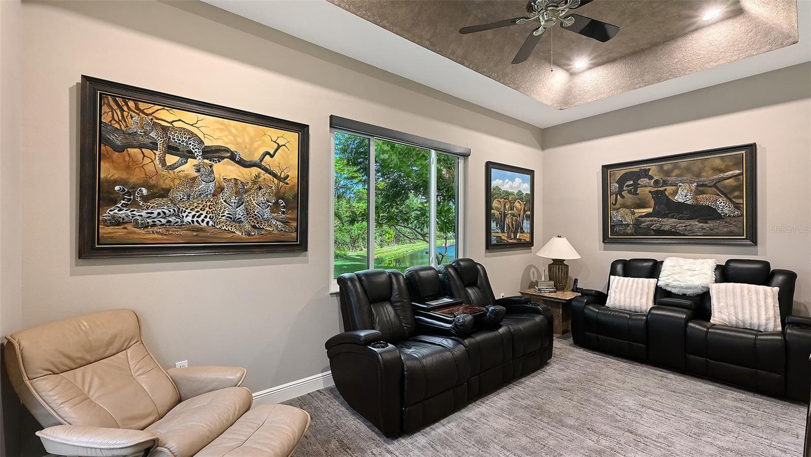 Fourth Bedroom - currently a television-media room. - 8866 BLOOMFIELD BLVD, SARASOTA