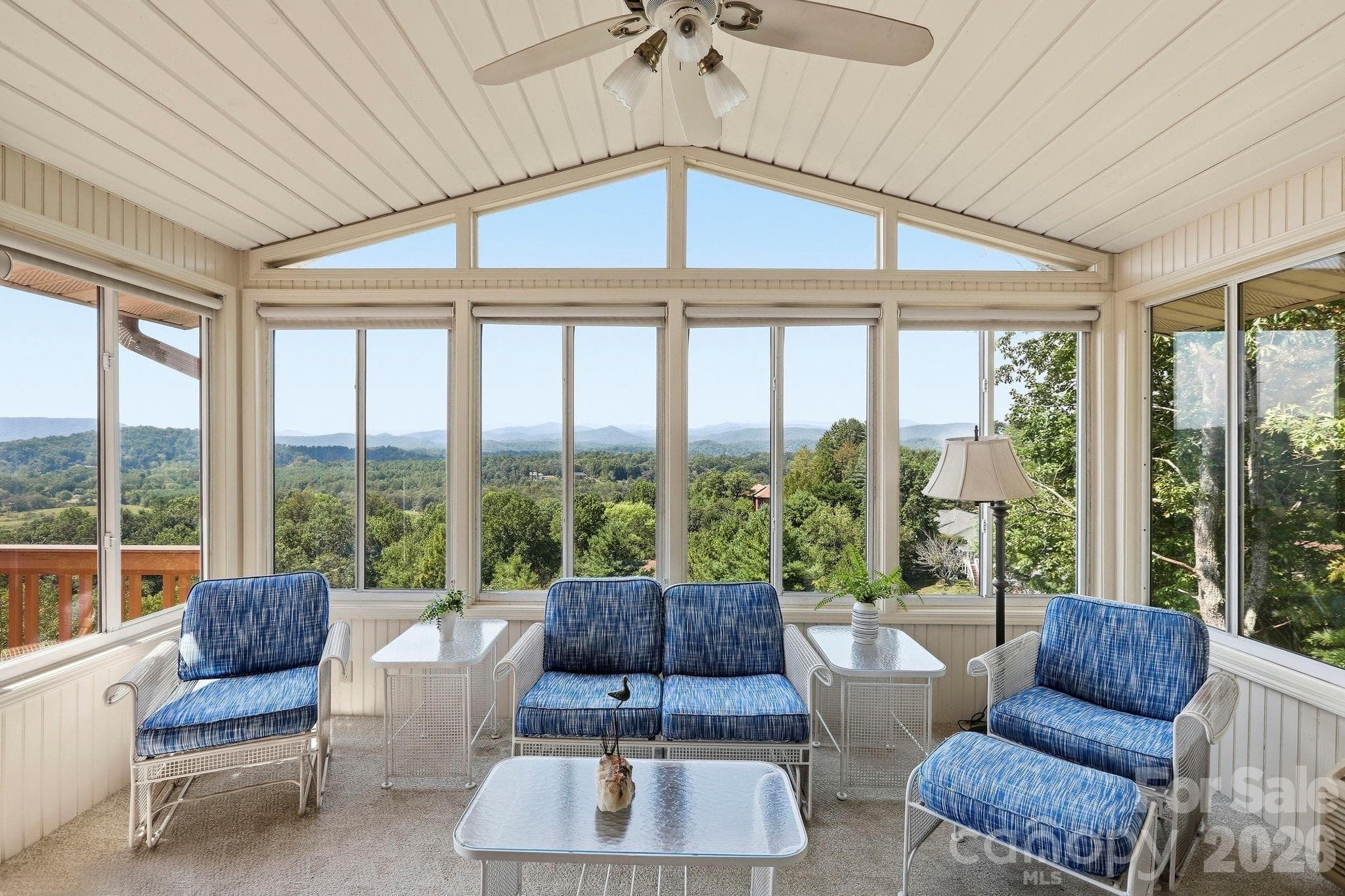 Glassed sun porch for year-round enjoyment - 244 Mountain Valley Drive, Hendersonville