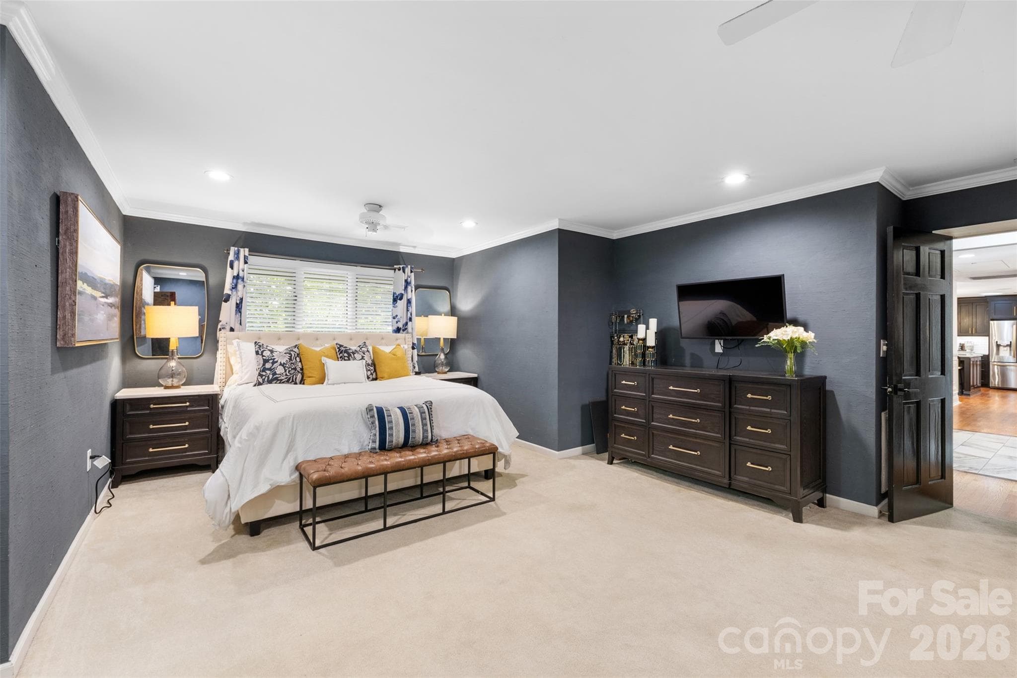 Primary bedroom offers so much space - 27 Timberidge Drive, Lake Wylie