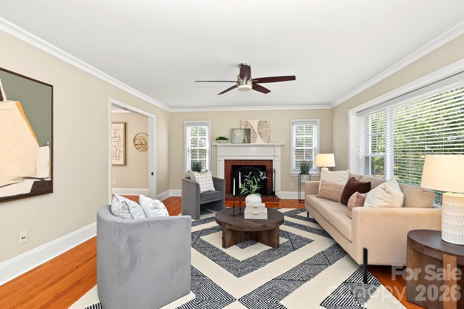 Blinds on all windows - 524 Cooper Drive, Charlotte