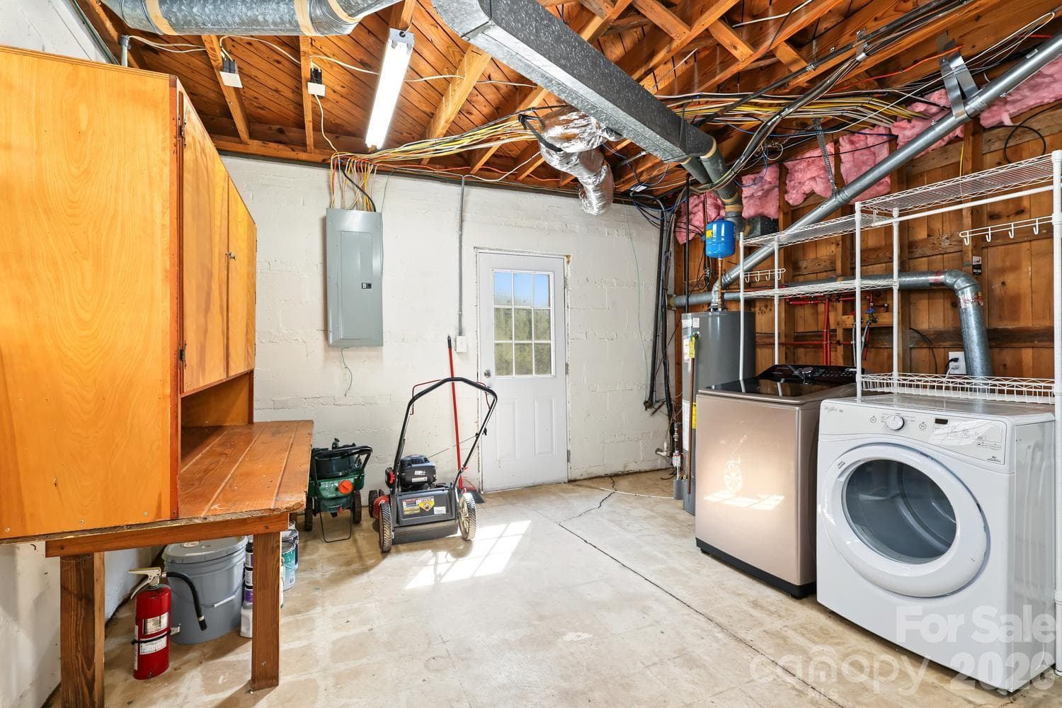 Laundry & Workroom in basement - 524 Cooper Drive, Charlotte