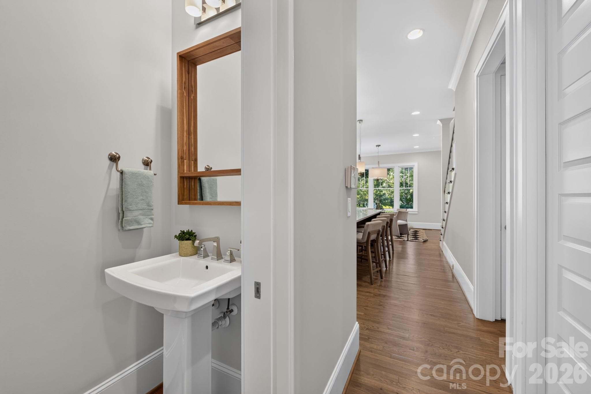 Powder Room on Main Level - 416 W Park Avenue, Charlotte