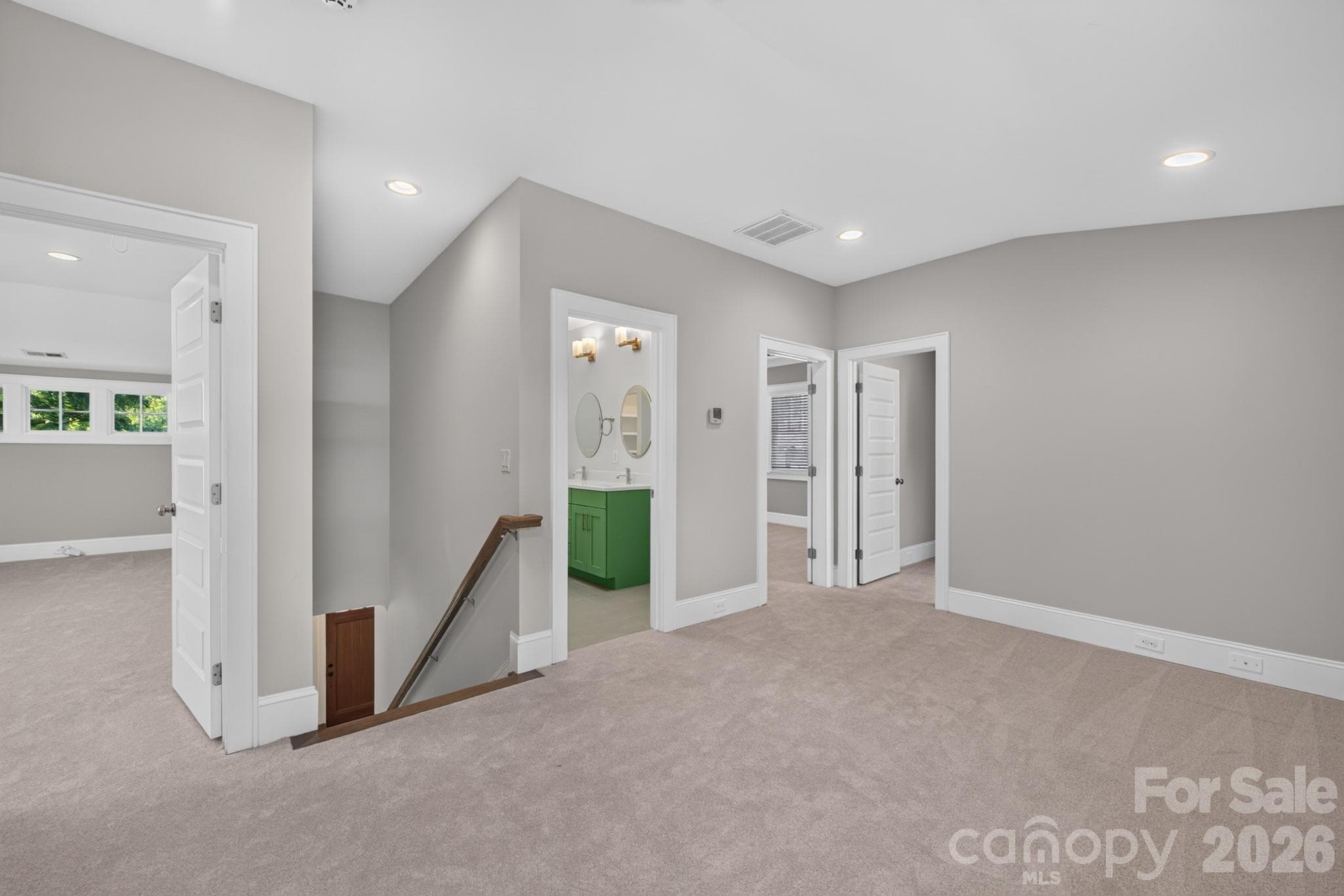 Lofted Living Room in Upstairs - 416 W Park Avenue, Charlotte