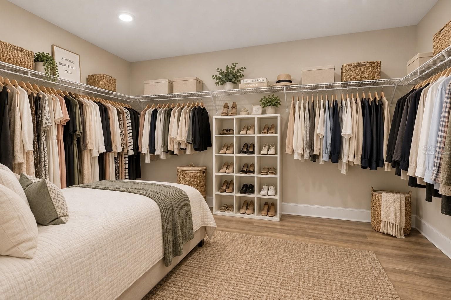 VIRTUALLY STAGED Master closet - 10169 SPRING LAKE DR, CLERMONT