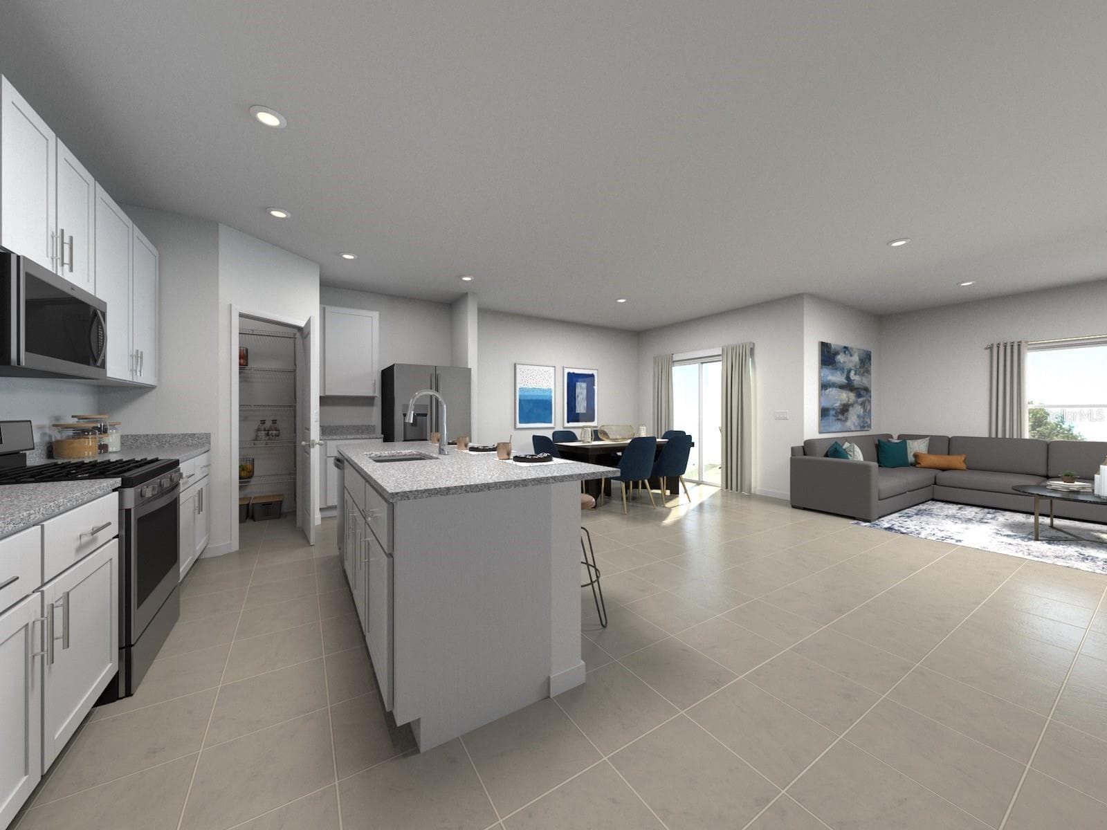 Artist rendering of the home. - 35 GARNI DR, PALM COAST