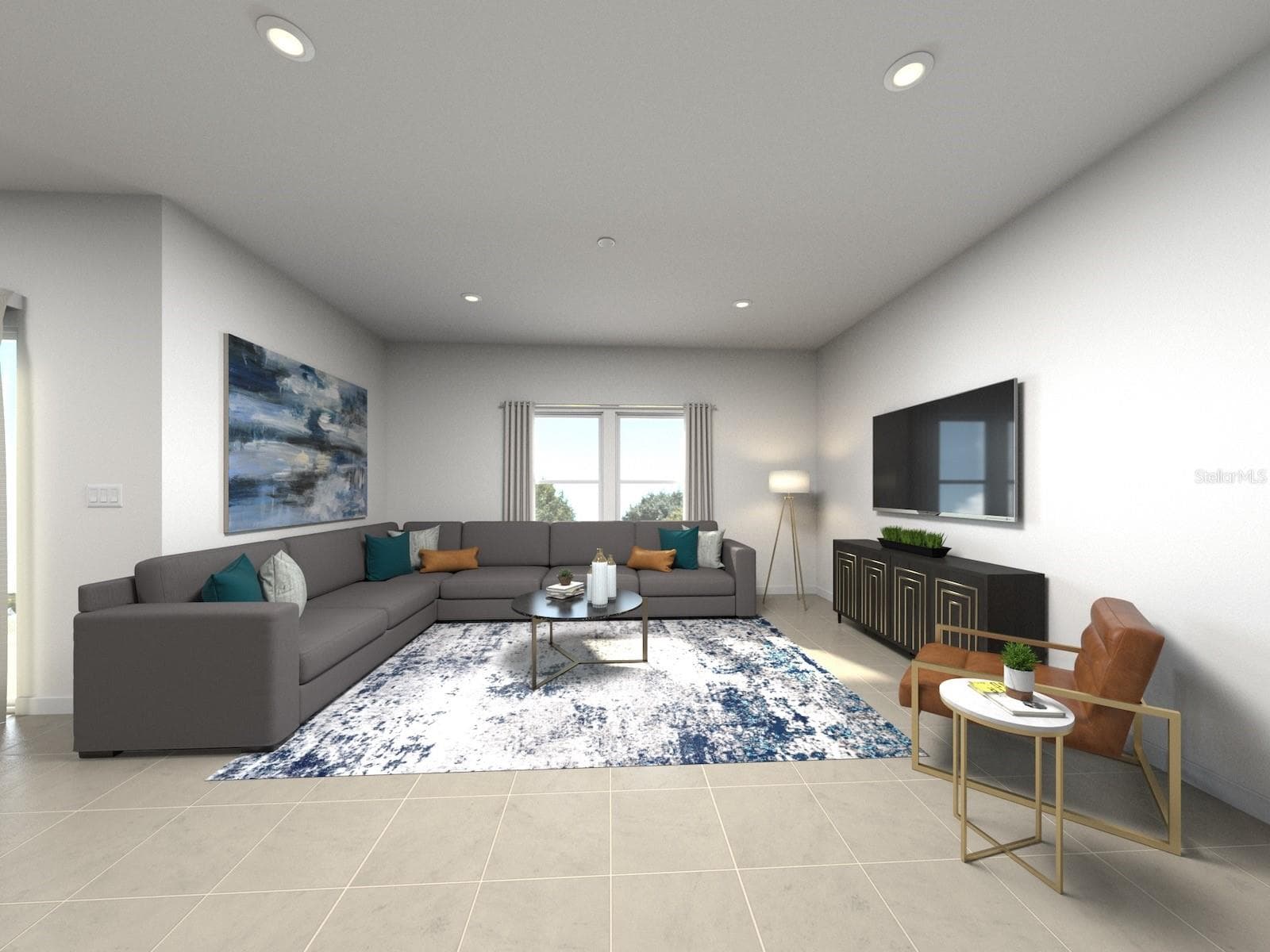 Artist rendering of the home. - 35 GARNI DR, PALM COAST
