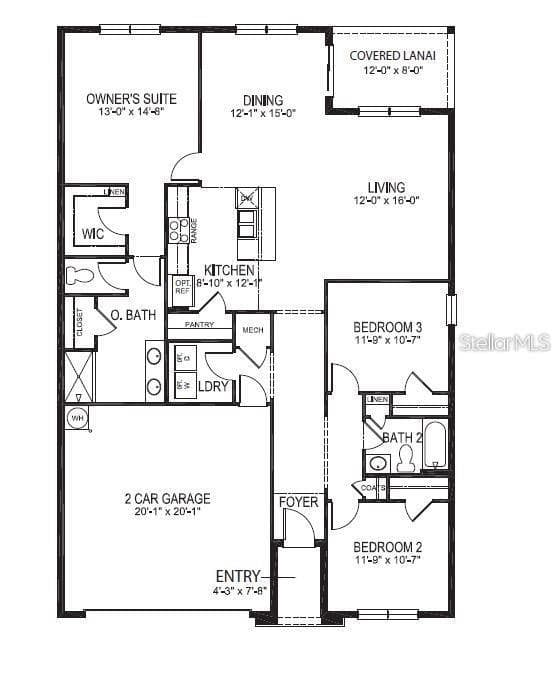 Floor Plan - 1112 FOX PATH, DAVENPORT