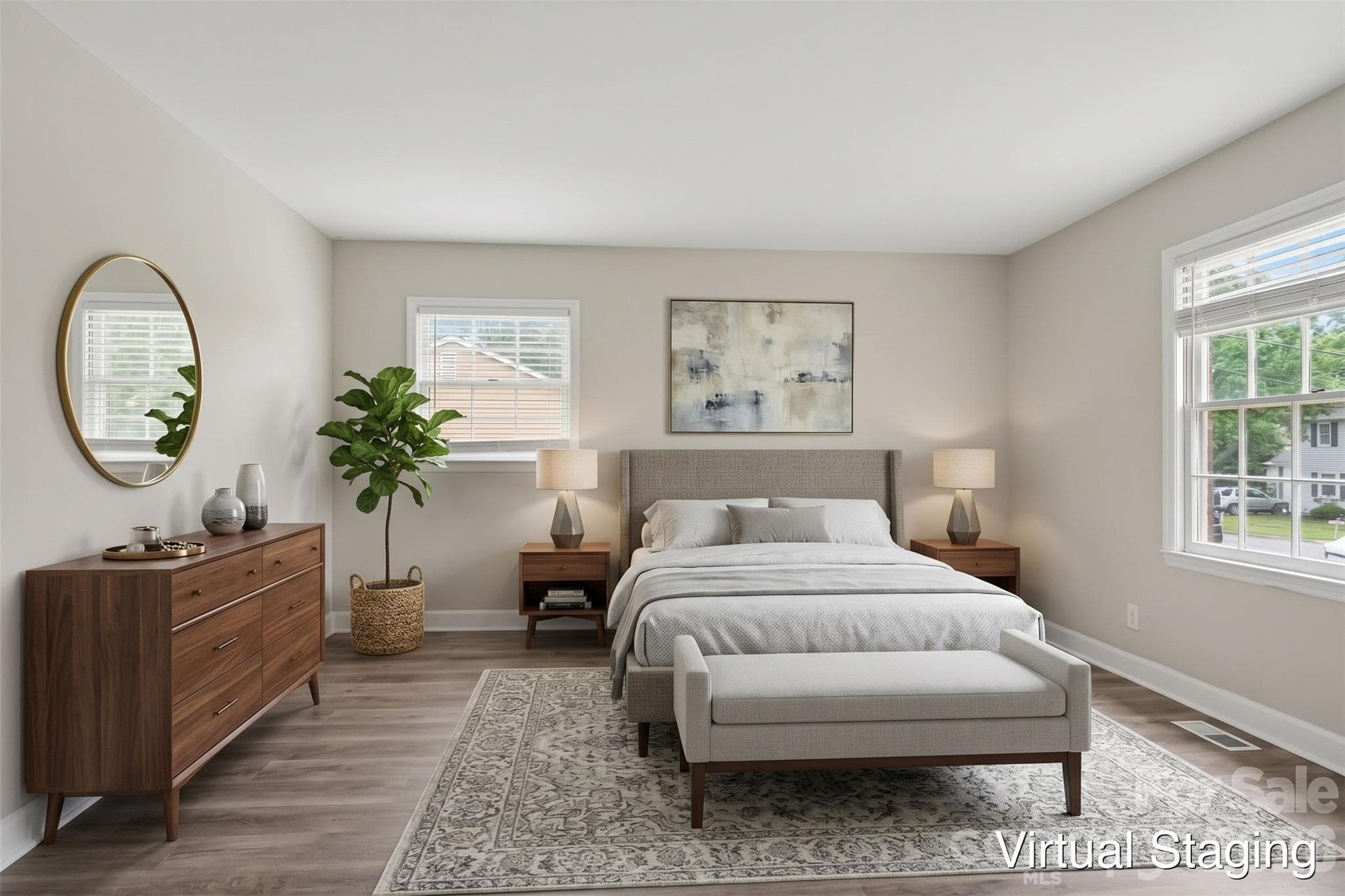 virtually staged - 6601 Lynfield Drive, Charlotte