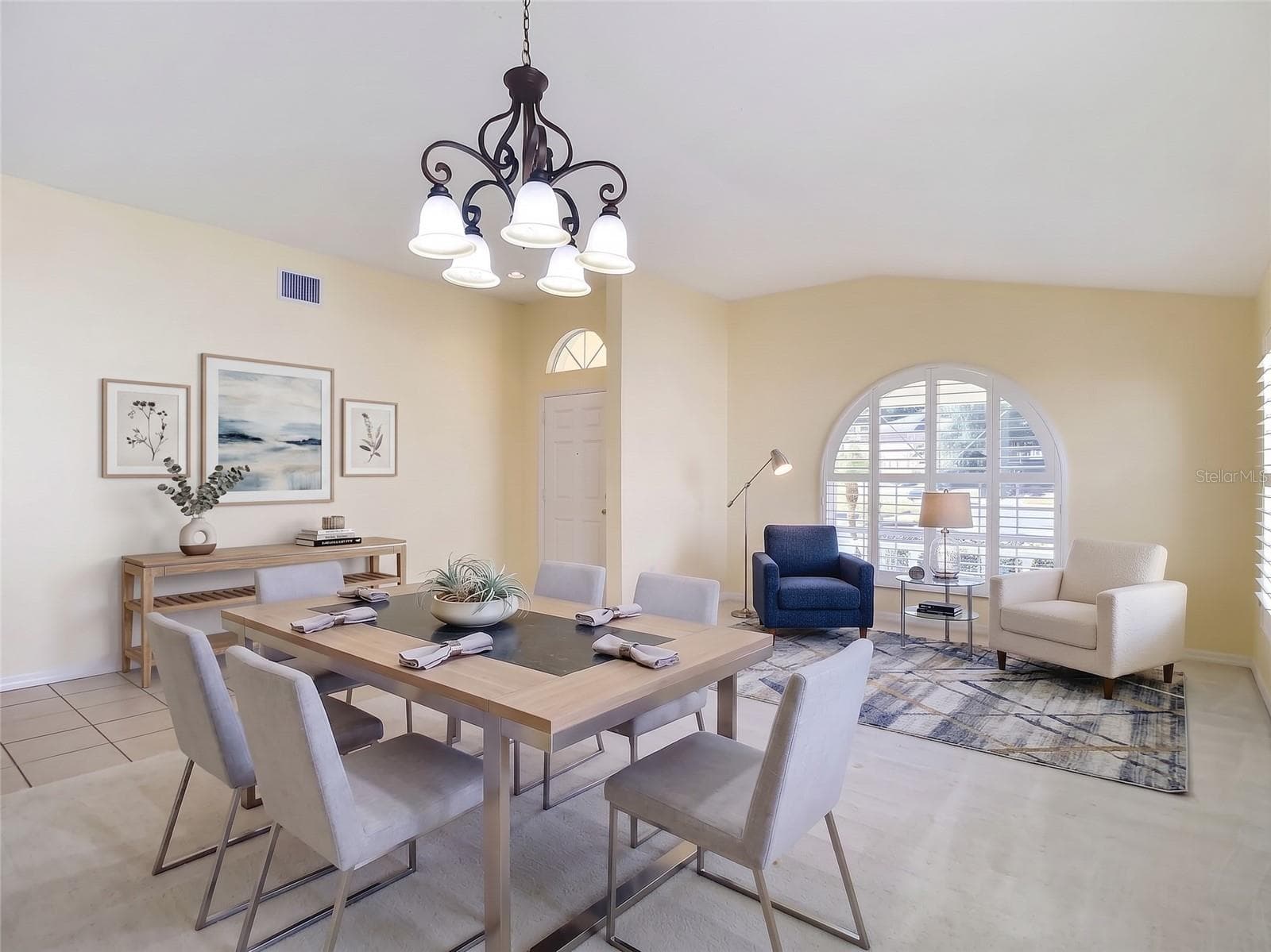 Virtual Staged Living/Dining Room - 18453 CYPRESS BAY PKWY, LAND O LAKES