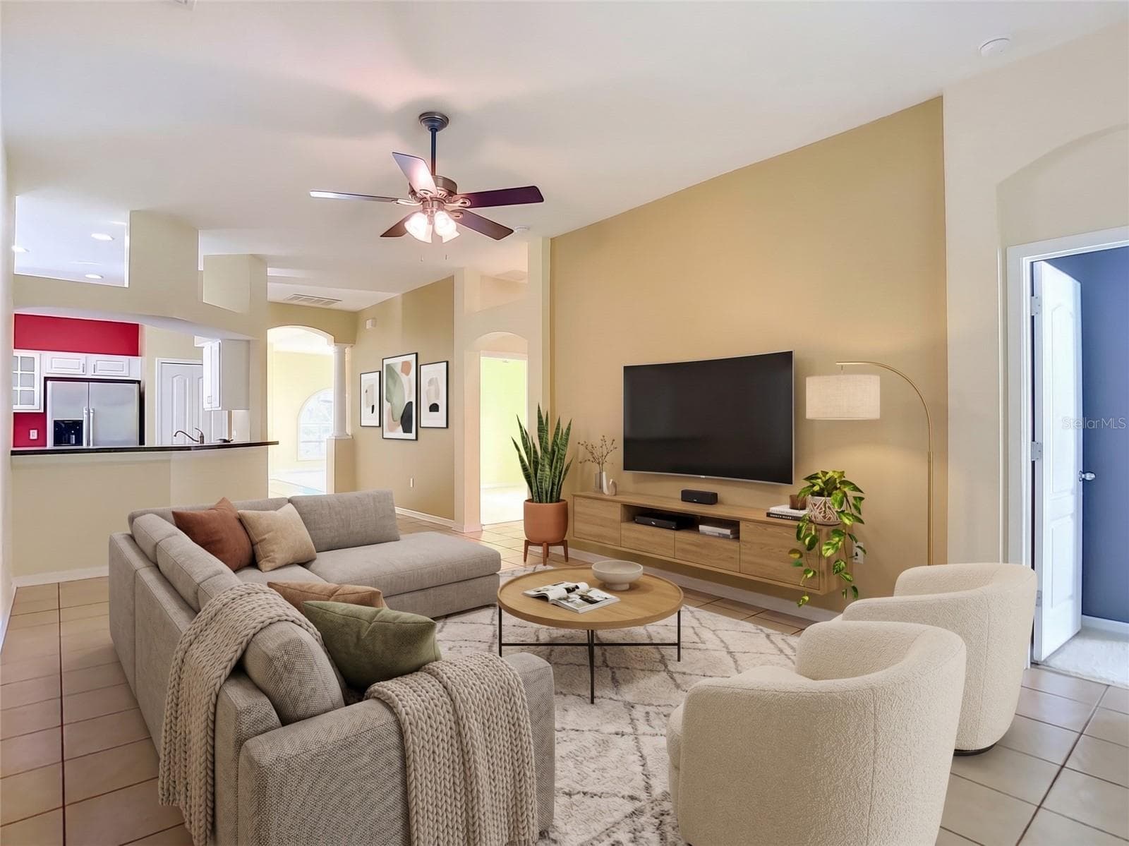 Virtual staged Family Room - 18453 CYPRESS BAY PKWY, LAND O LAKES