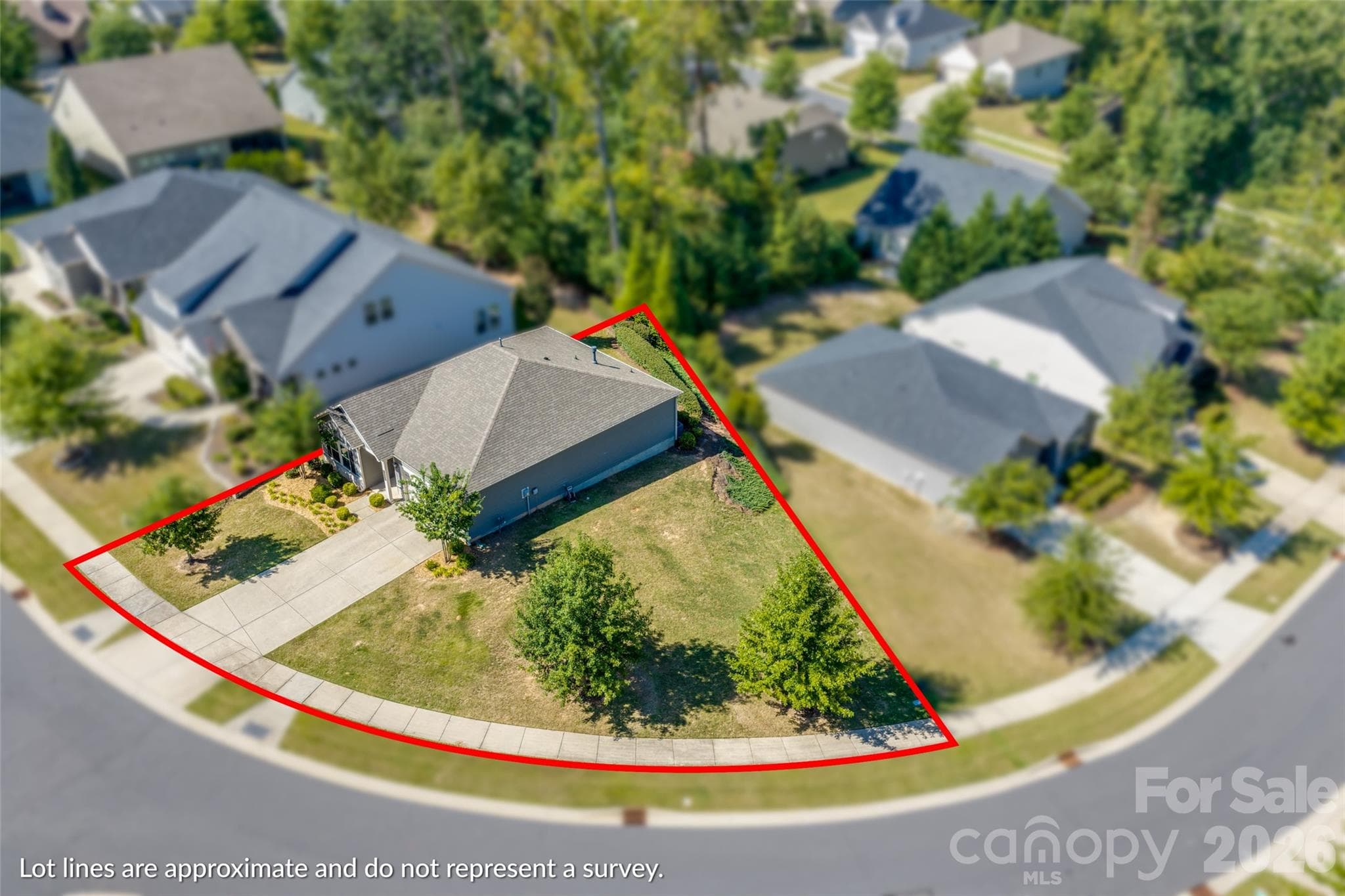 Oversized lot for this neighborhood- and you don't even have to mow it! - 14830 Batteliere Drive, Charlotte