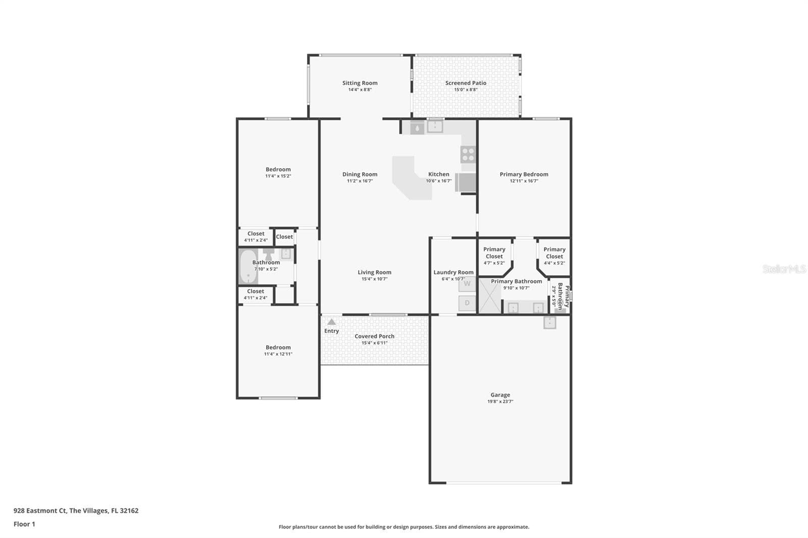 Floor Plan - 928 EASTMONT CT, THE VILLAGES