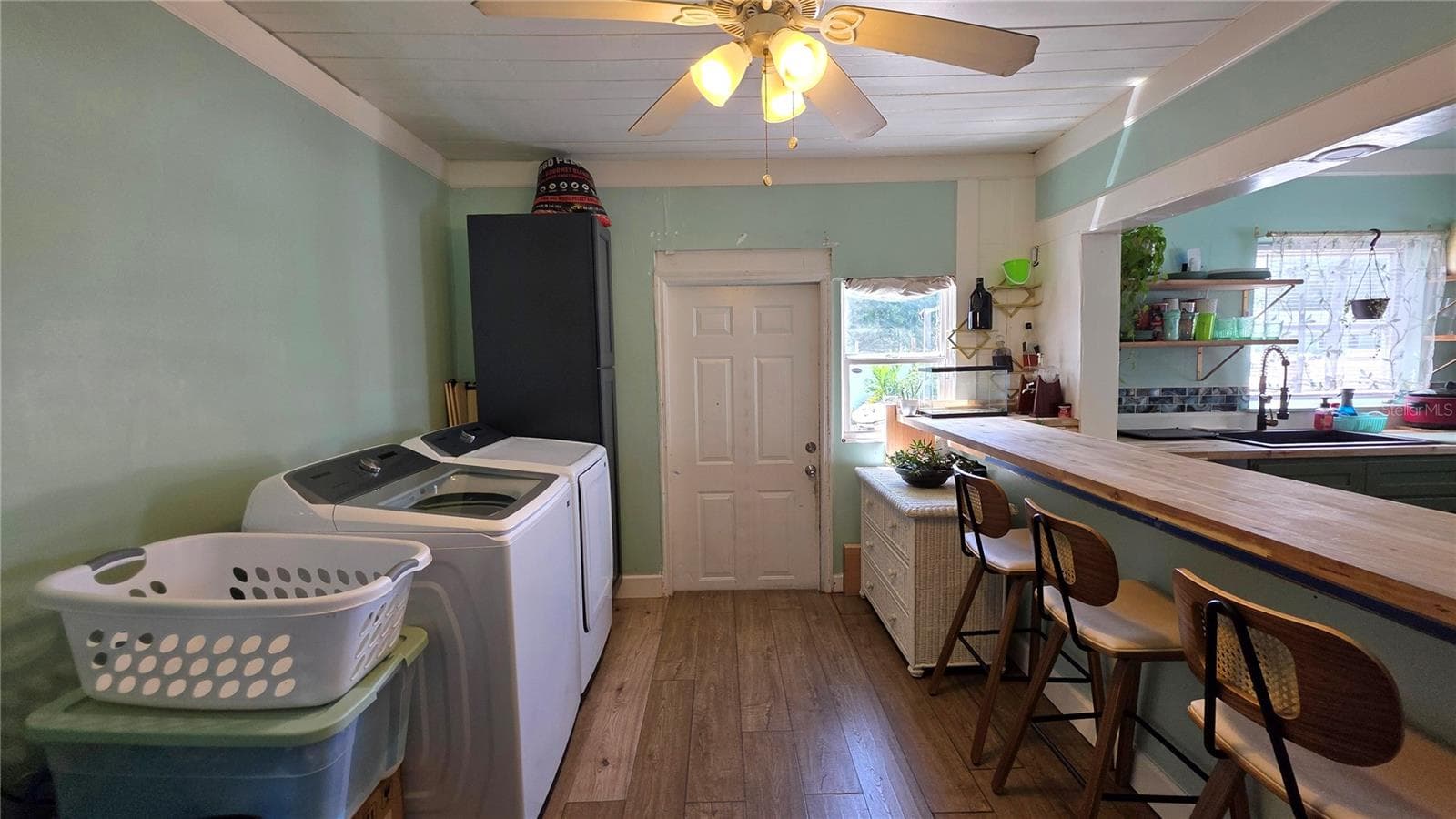 Inside Laundry Area, Breakfast Bar and Seating, Back Door Entry - 1702 26TH ST W, BRADENTON