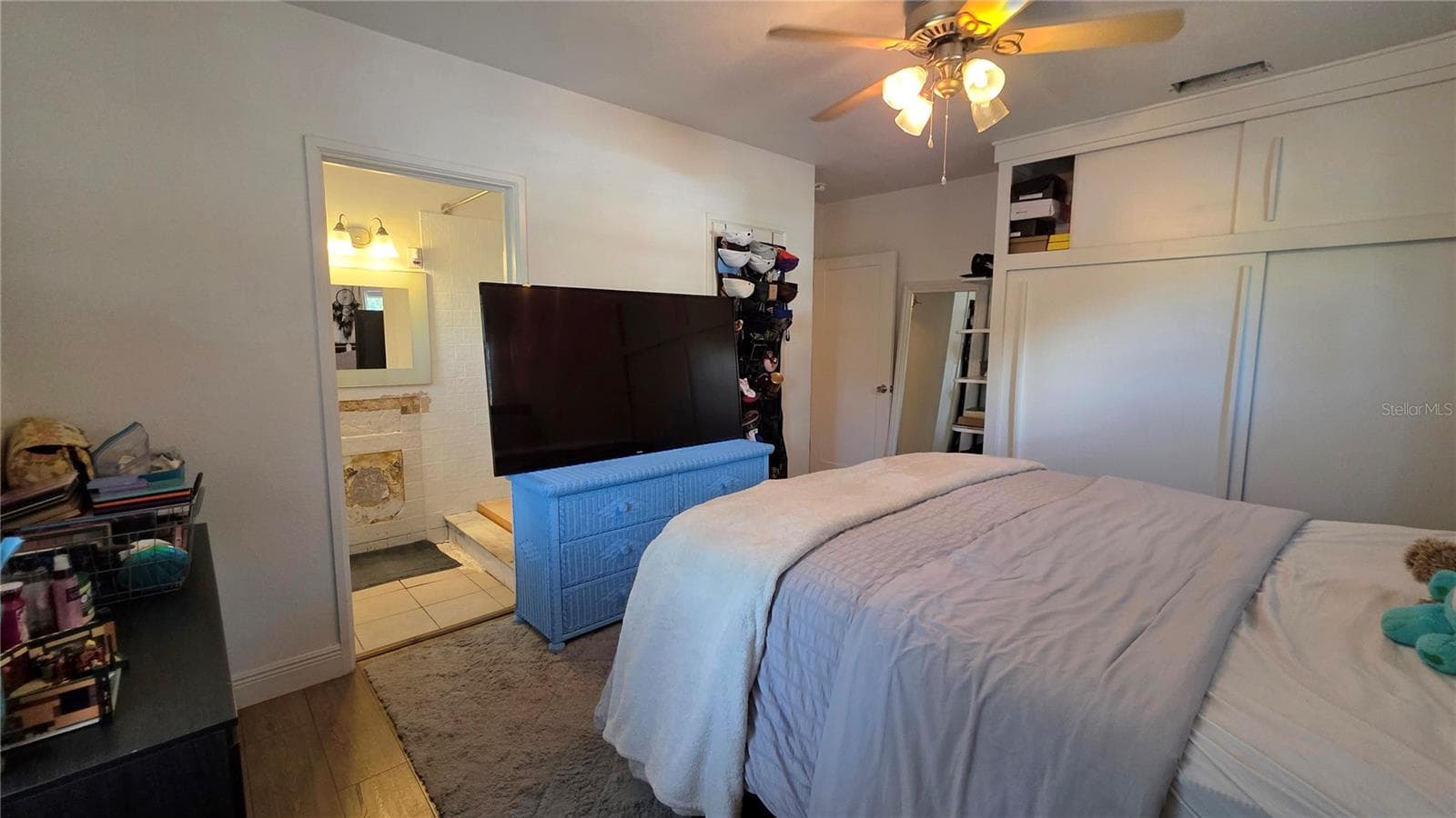 Primary Bedroom and Entry to En-Suite Bathroom (non-functioning) - 1702 26TH ST W, BRADENTON