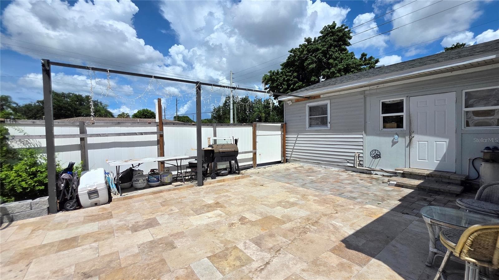 Pavered/Tiled back patio, Back Door Entry - 1702 26TH ST W, BRADENTON